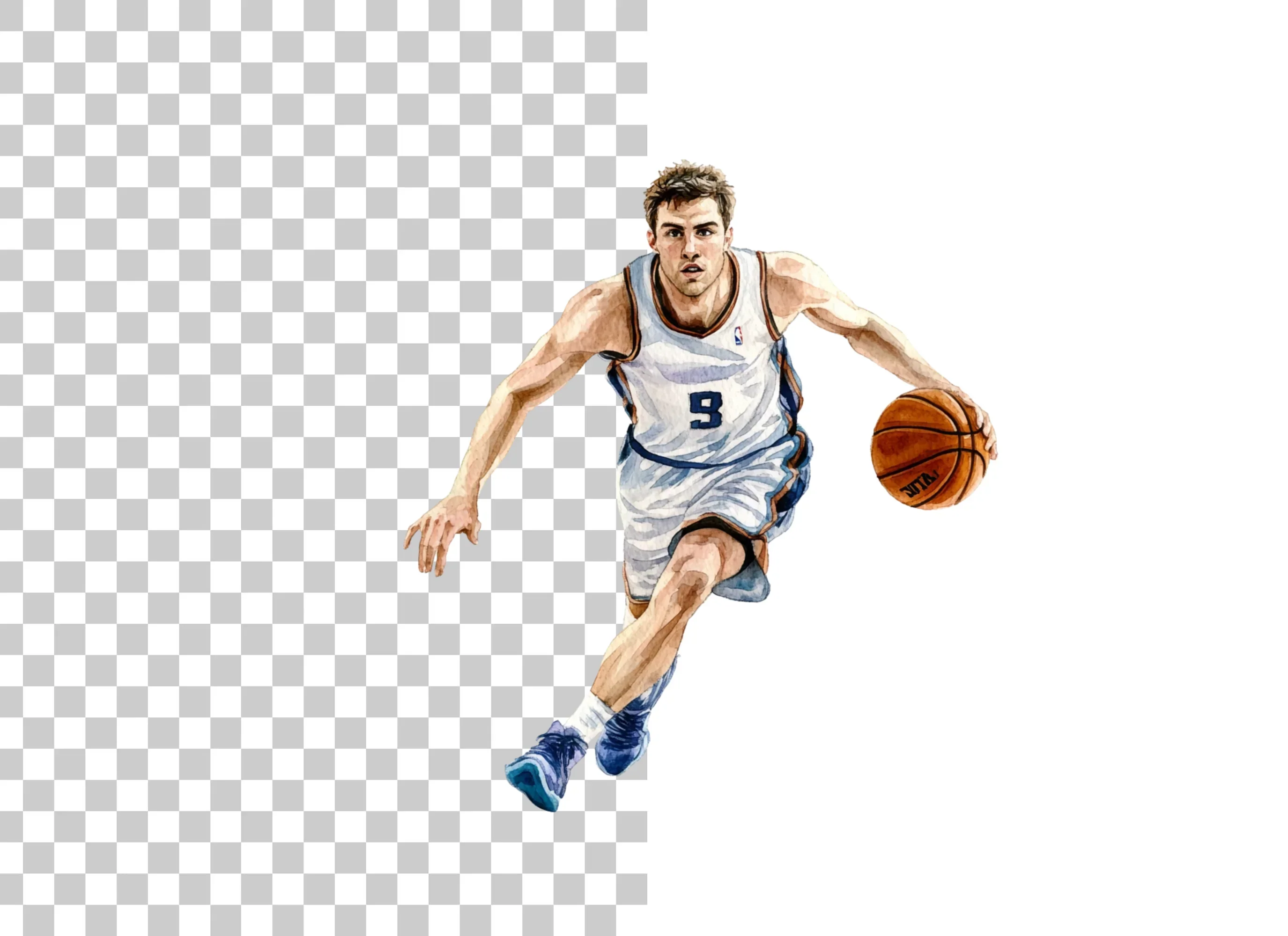 Basketball Player Dribbling Clipart Bundle - Image 6