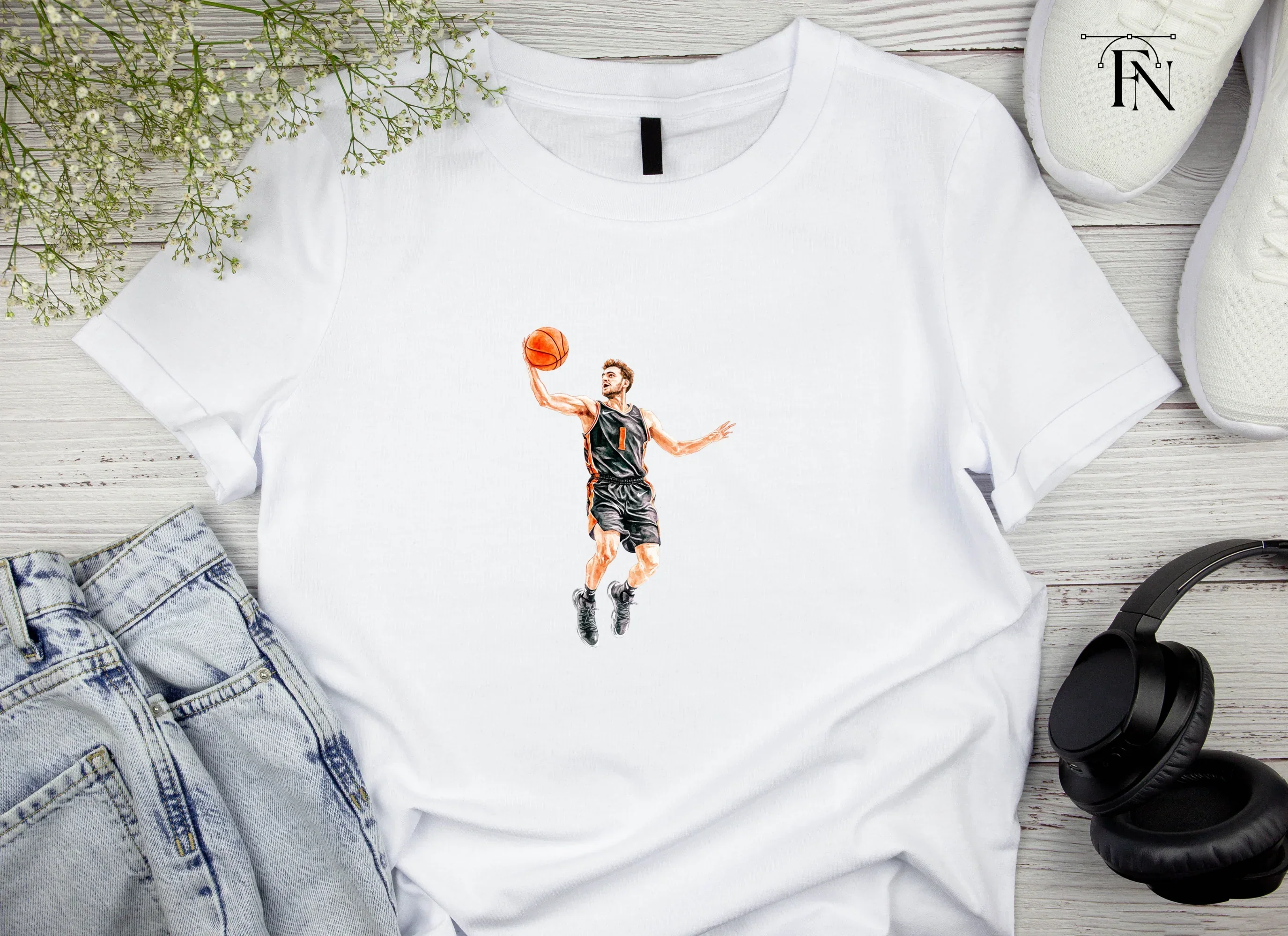 Basketball Player Slam Dunk Clipart Bundle - Image 3