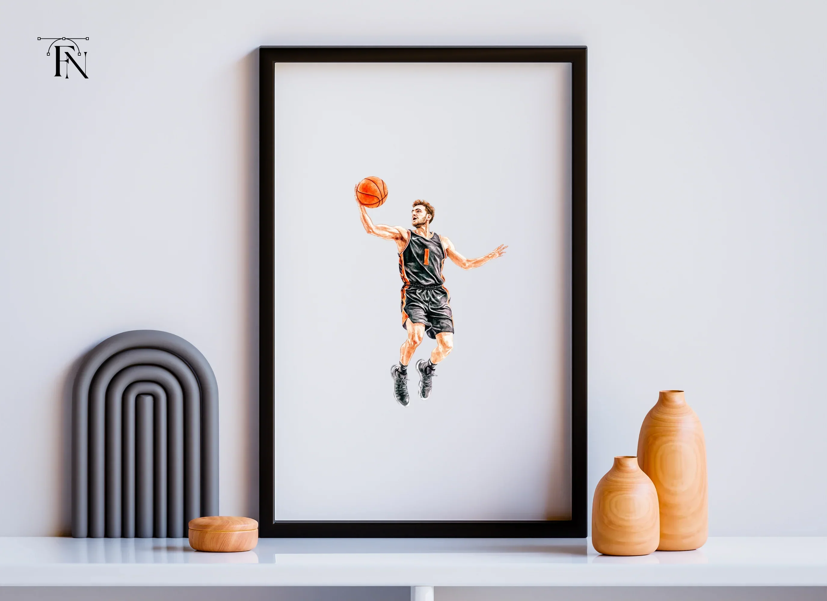 Basketball Player Slam Dunk Clipart Bundle - Image 5