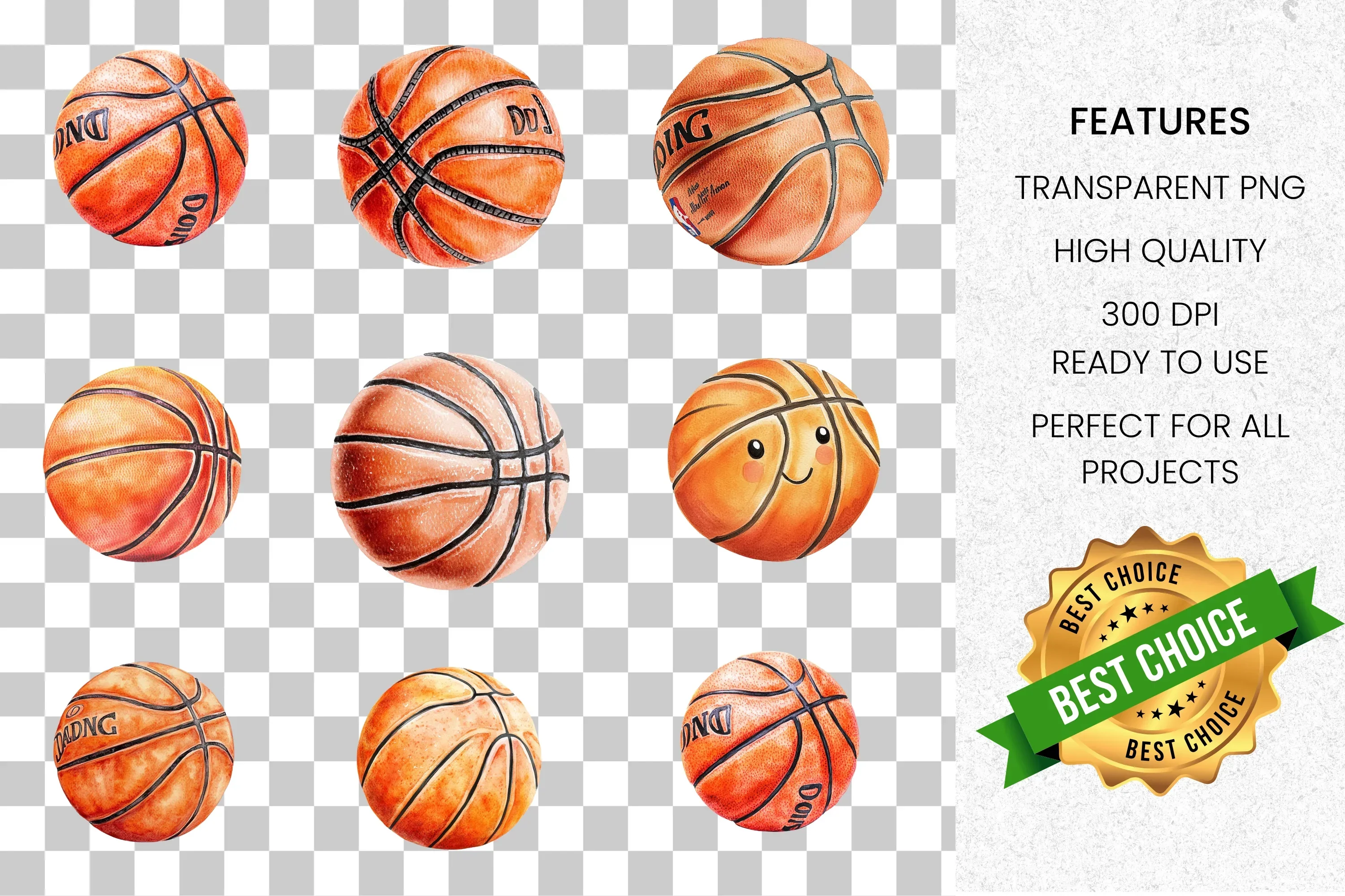 Basketball Sports Clipart Bundle - Image 2