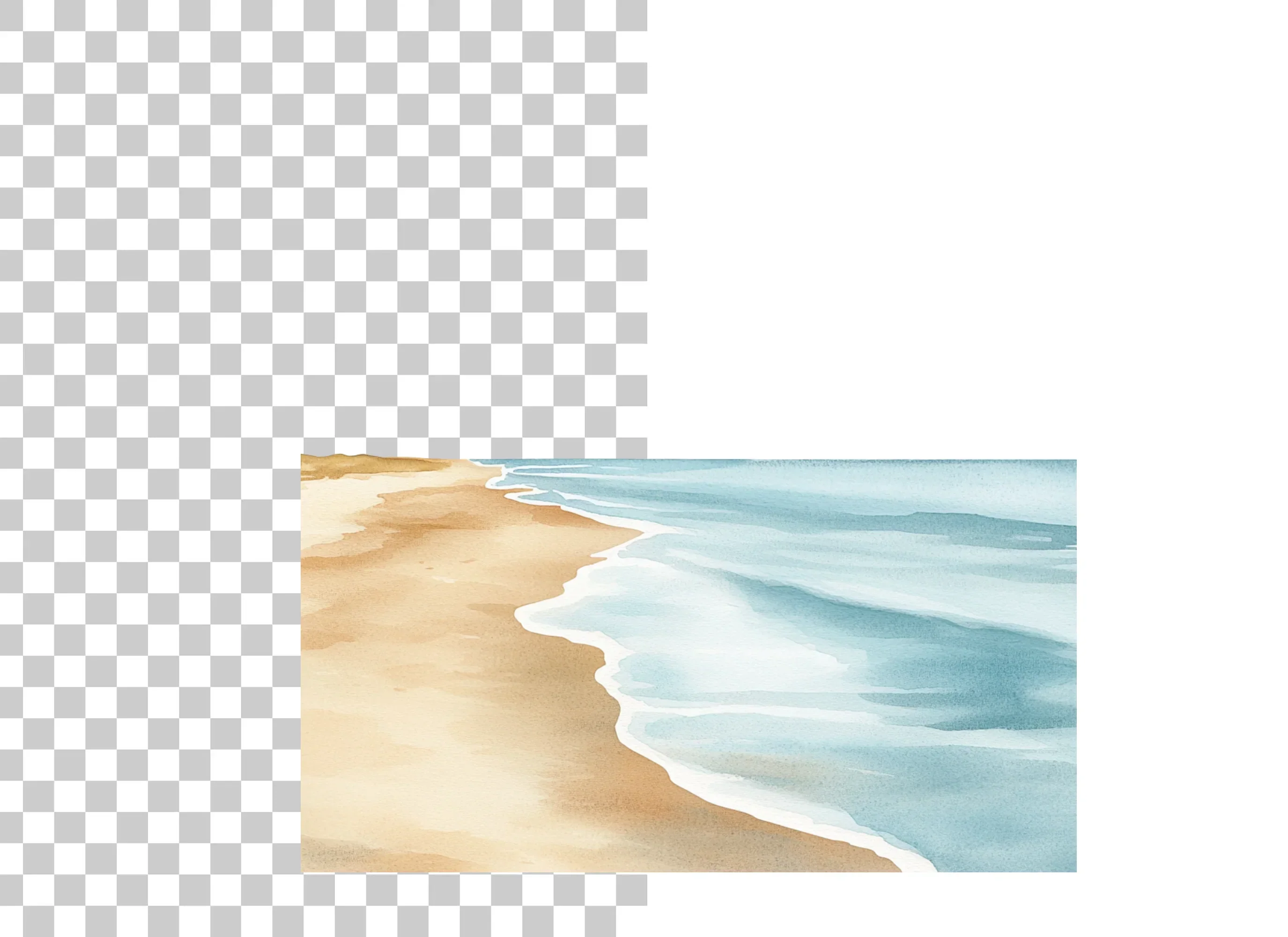 Beach and Ocean Landscape Clipart Bundle - Image 2