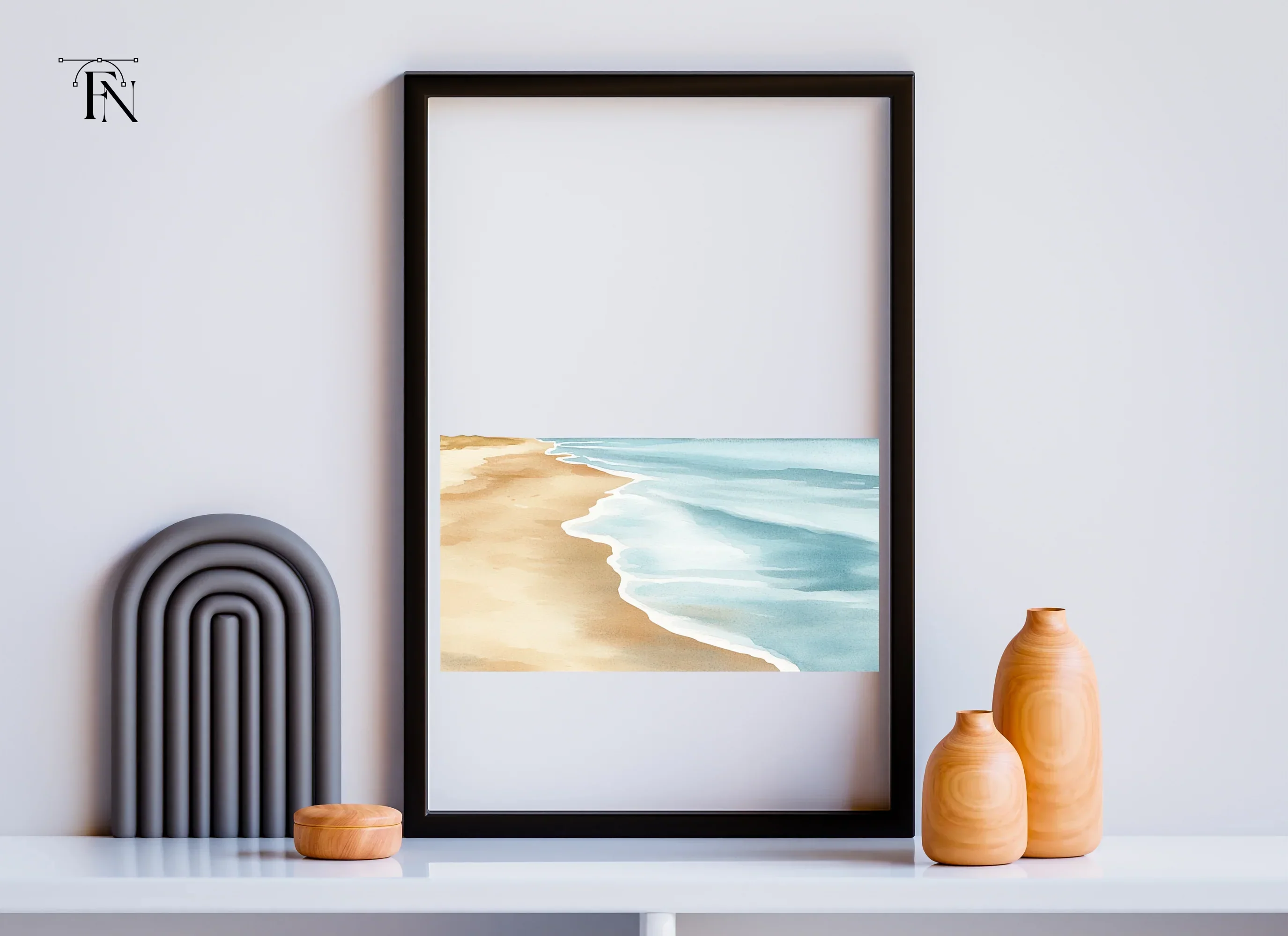 Beach and Ocean Landscape Clipart Bundle - Image 6