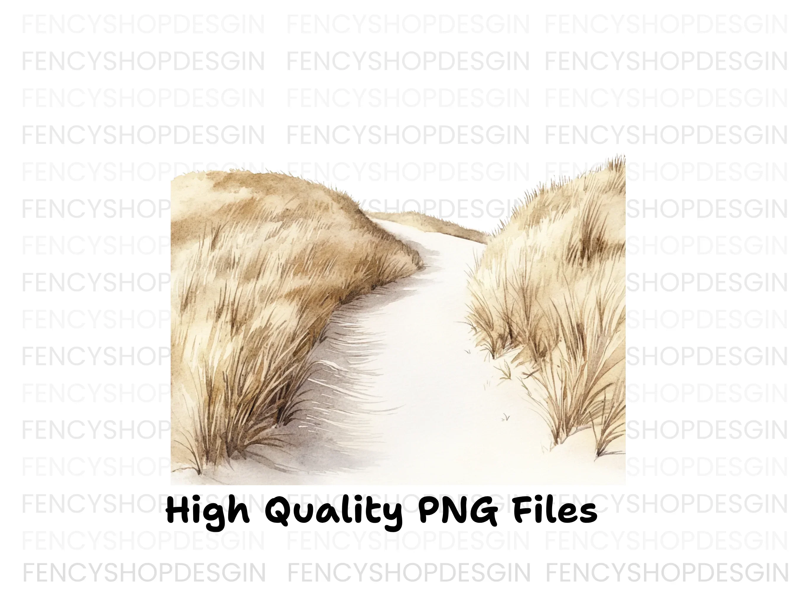 Beach Dune Grass Clipart Bundle - Image 3