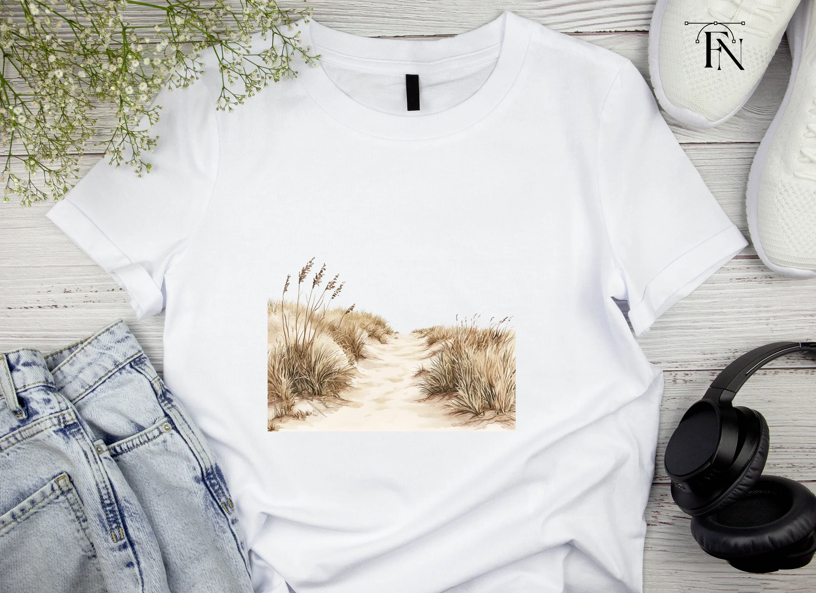 Beach Dune Grass Clipart Bundle - Image 4