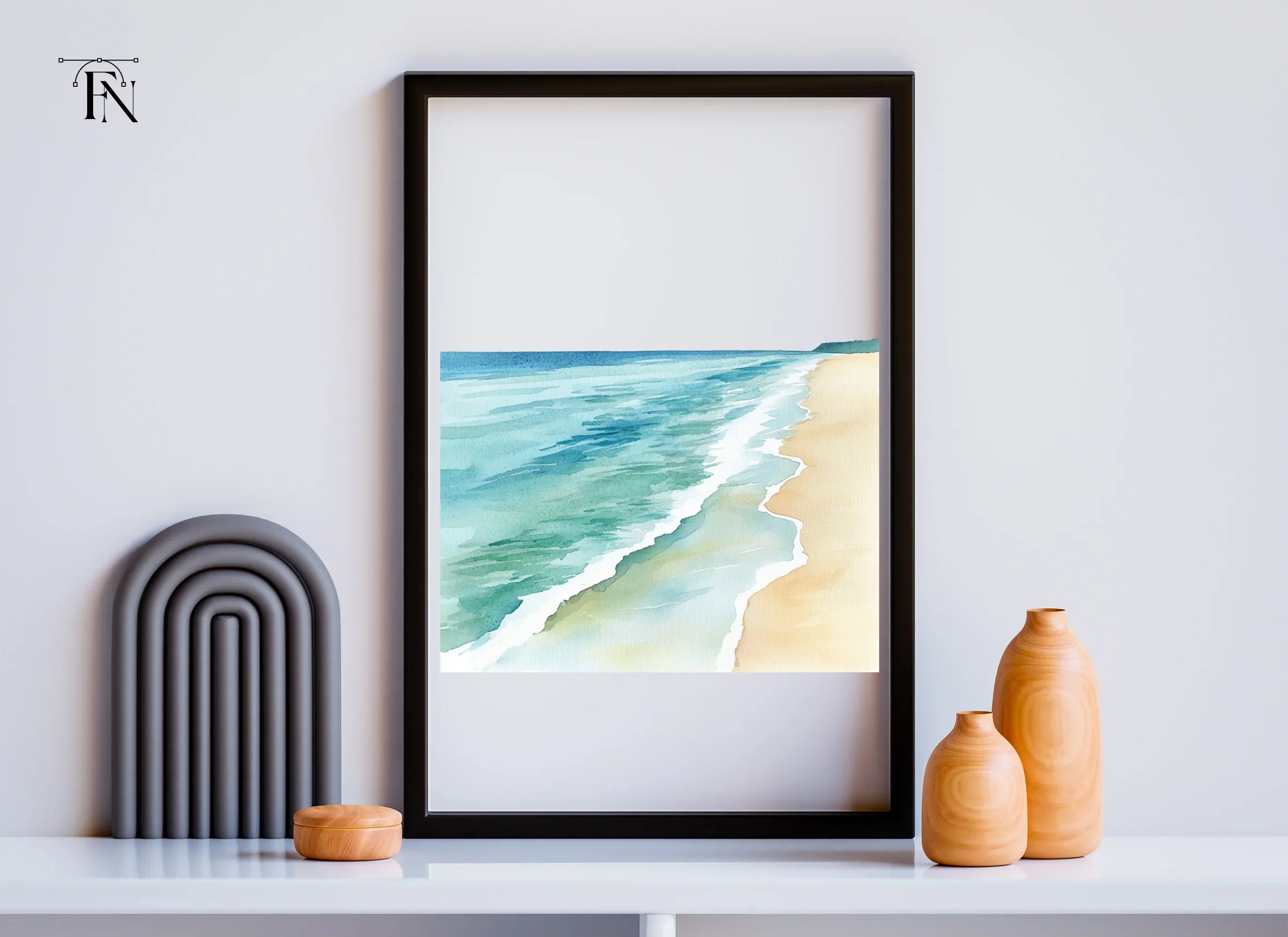 Beach Ocean Waves Clipart Bundle - Image 6
