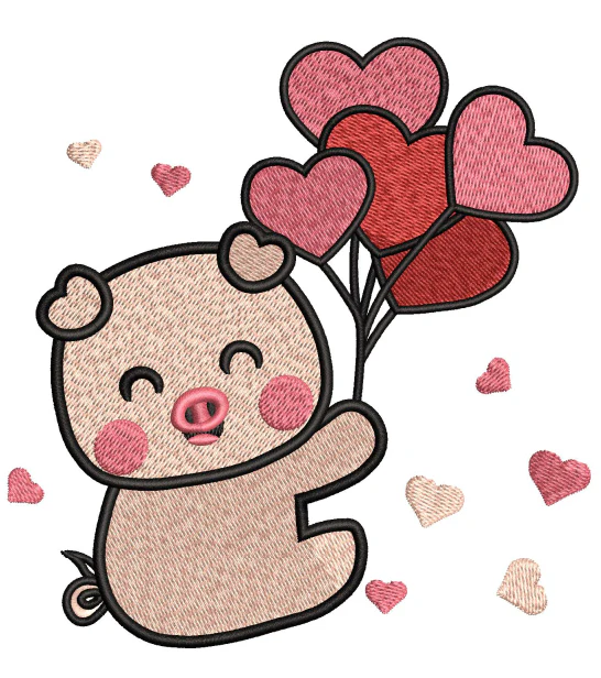 Bear Embroidery Design