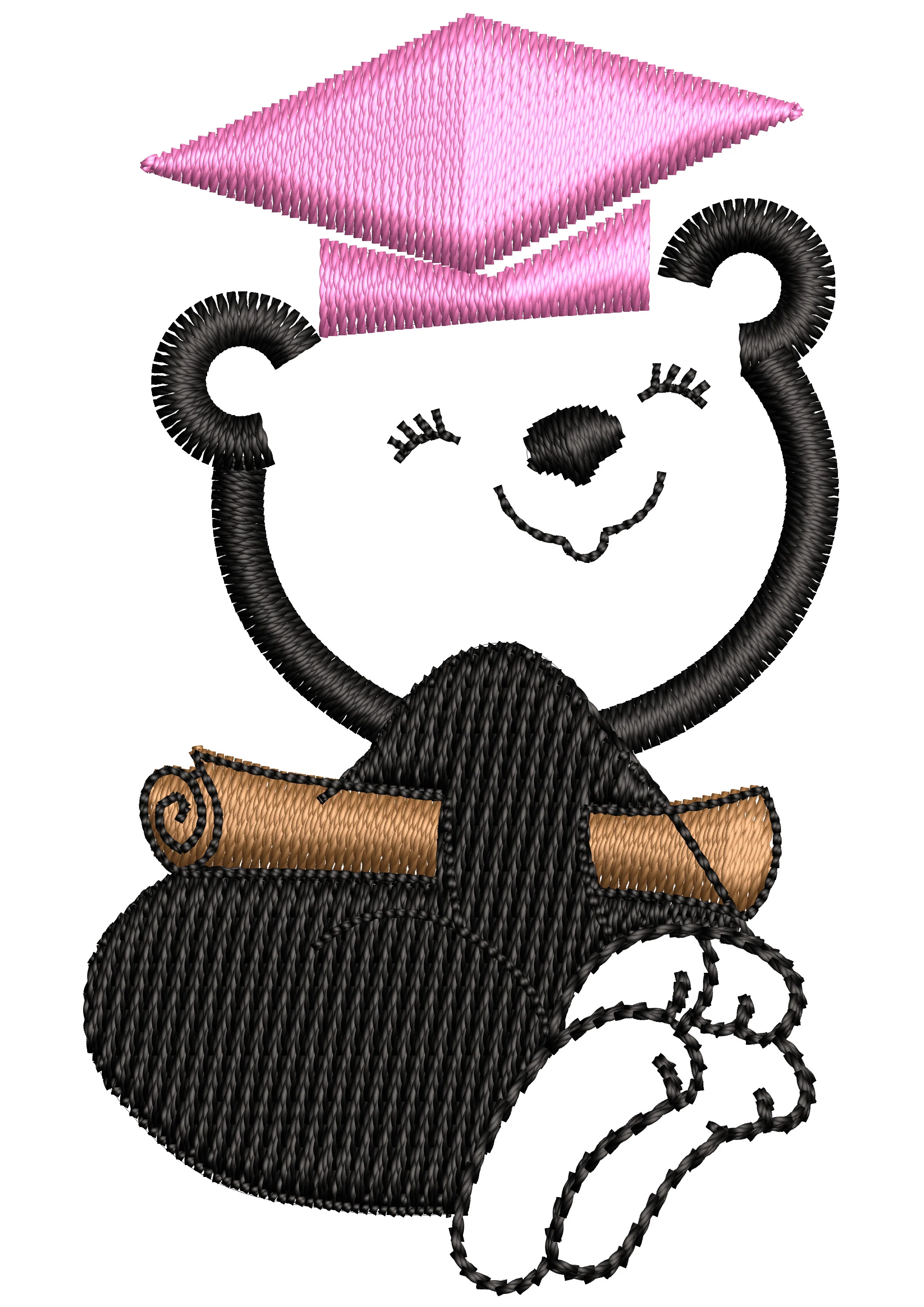 Bear Well Embroidery Design