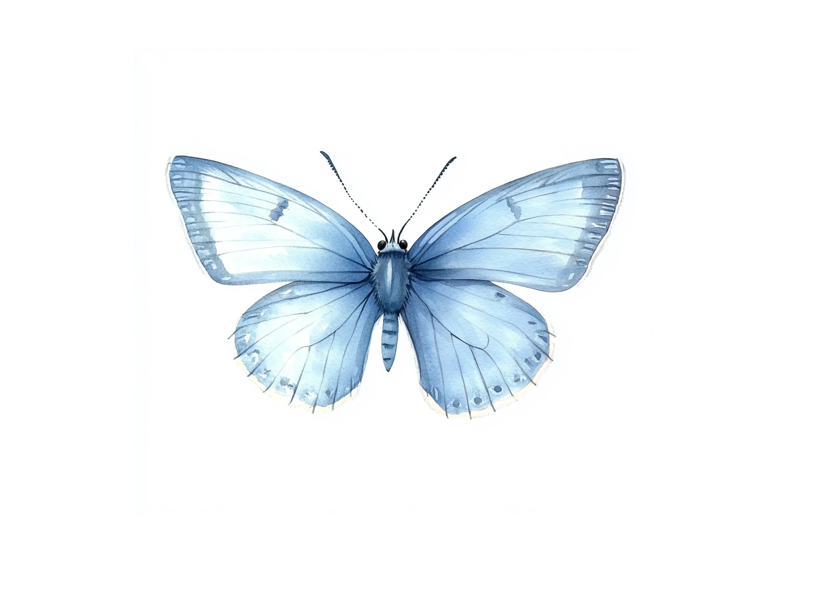 Beautiful Blue Butterfly Clipart Bundle - Image 3