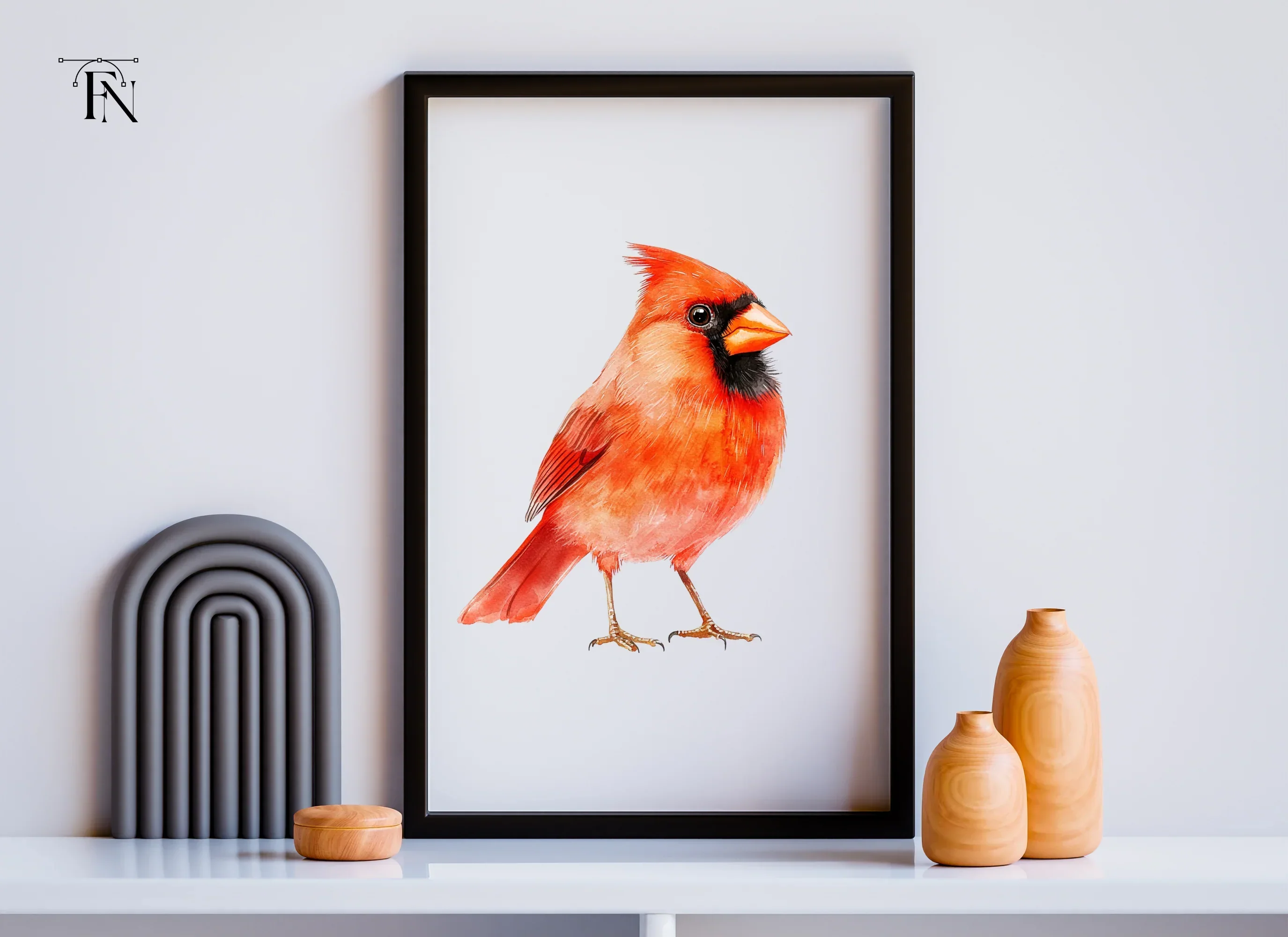 Beautiful Cardinal Bird Clipart Bundle - Image 3