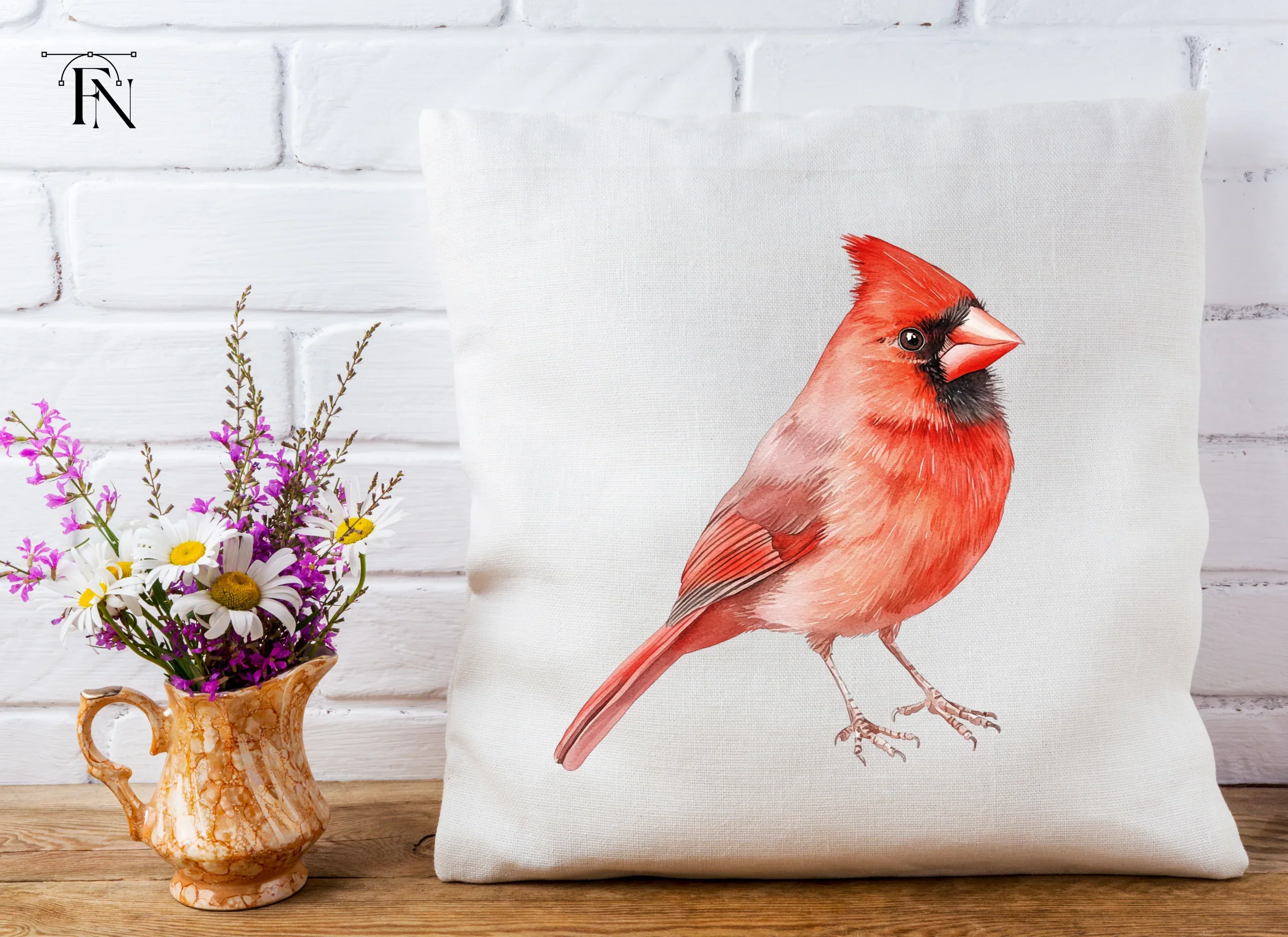 Beautiful Cardinal Bird Clipart Bundle - Image 4