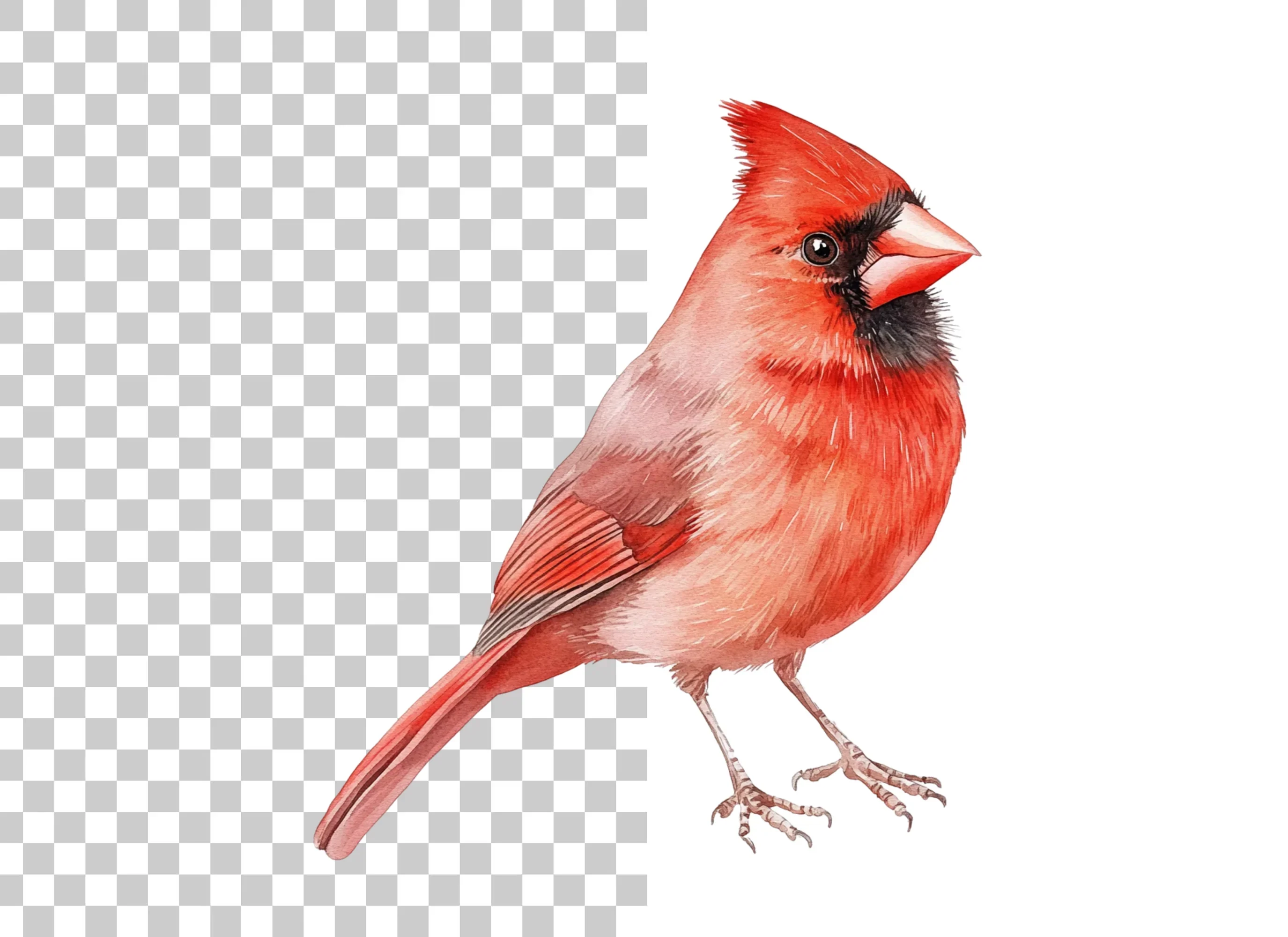 Beautiful Cardinal Bird Clipart Bundle - Image 6