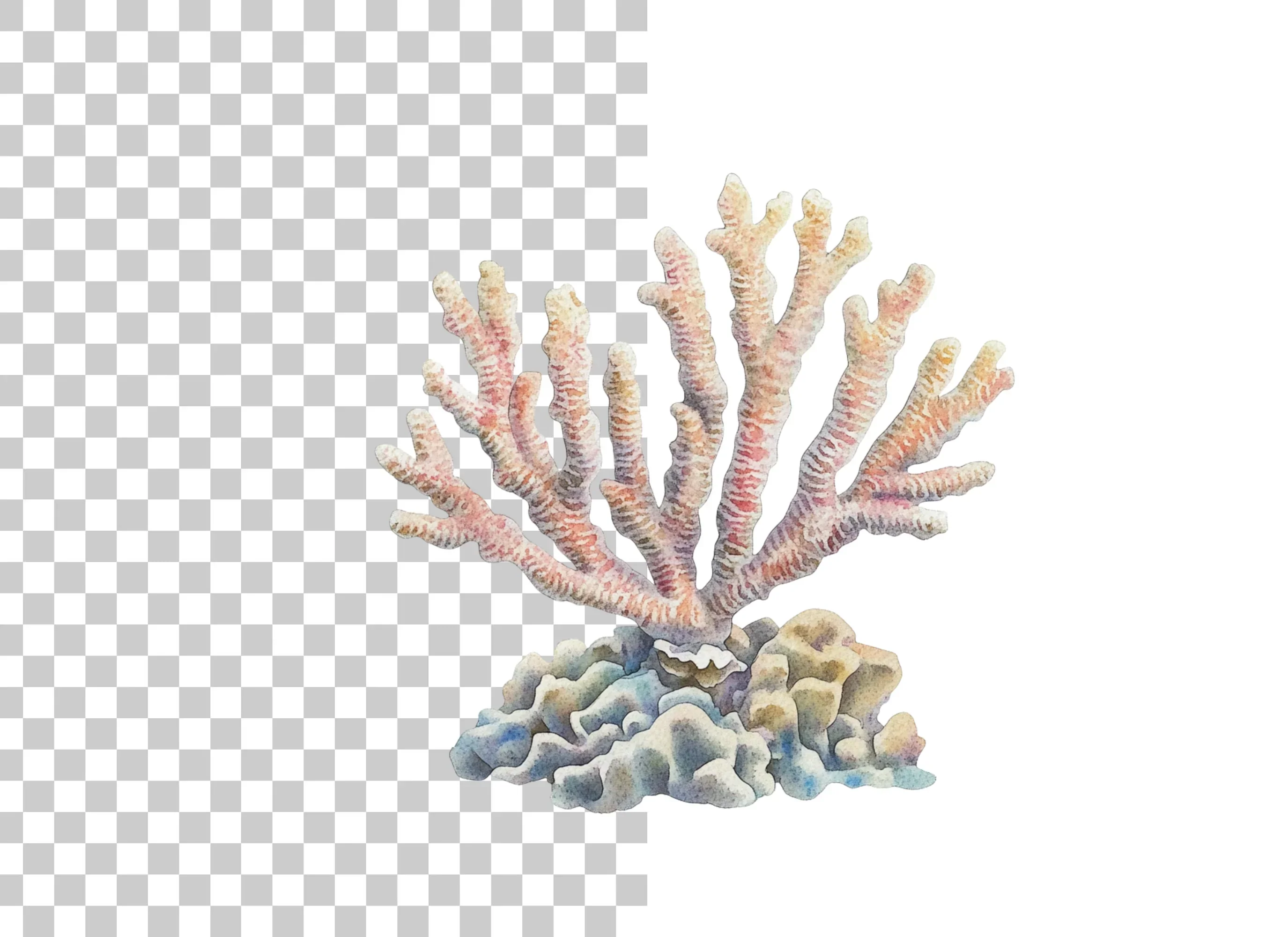 Beautiful Coral Clipart Bundle - Image 2