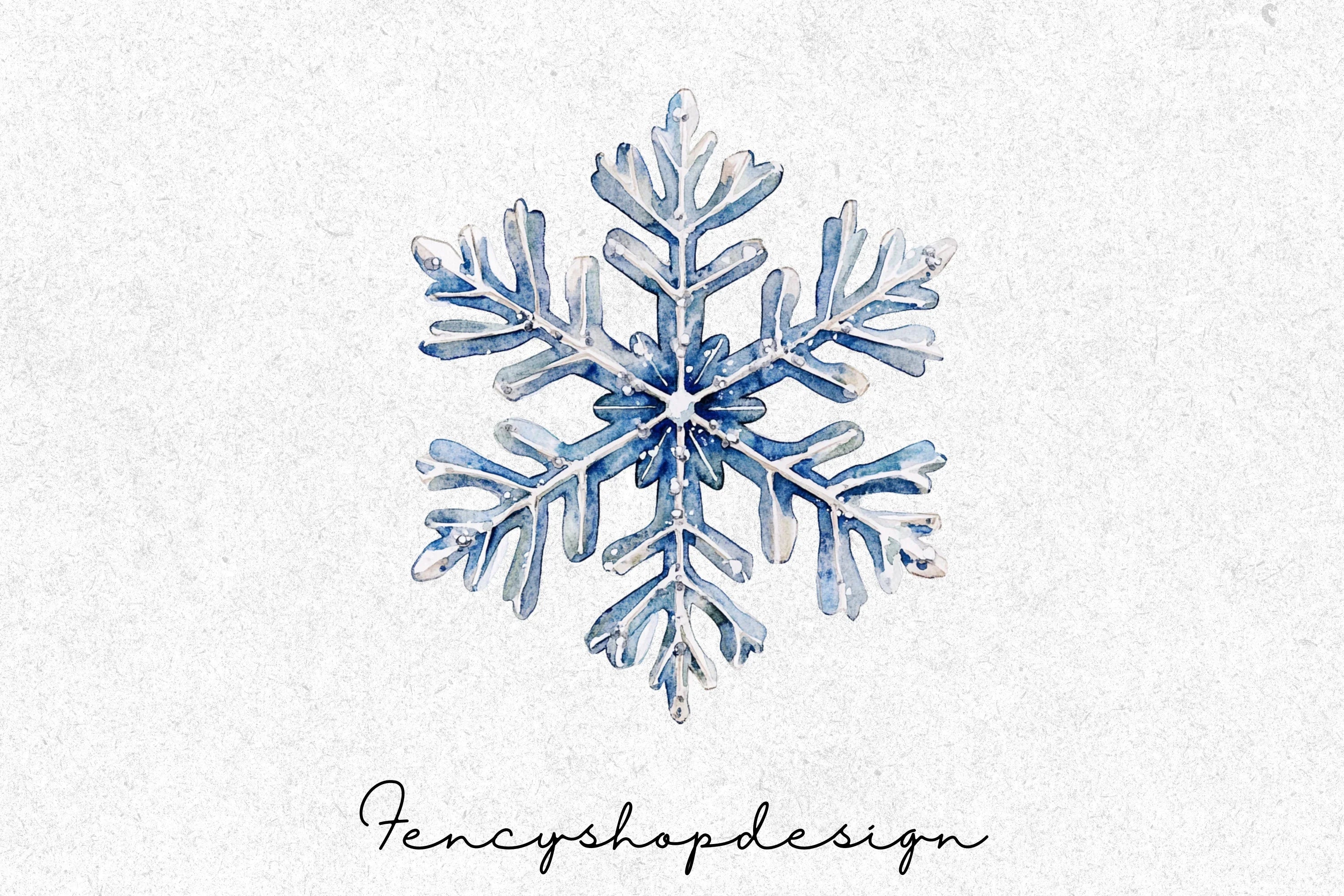 Beautiful Snowflake Clipart Bundle - Image 4