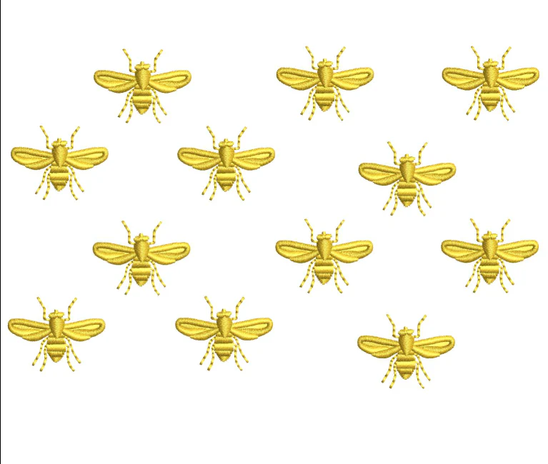 Bees Embroidery Design