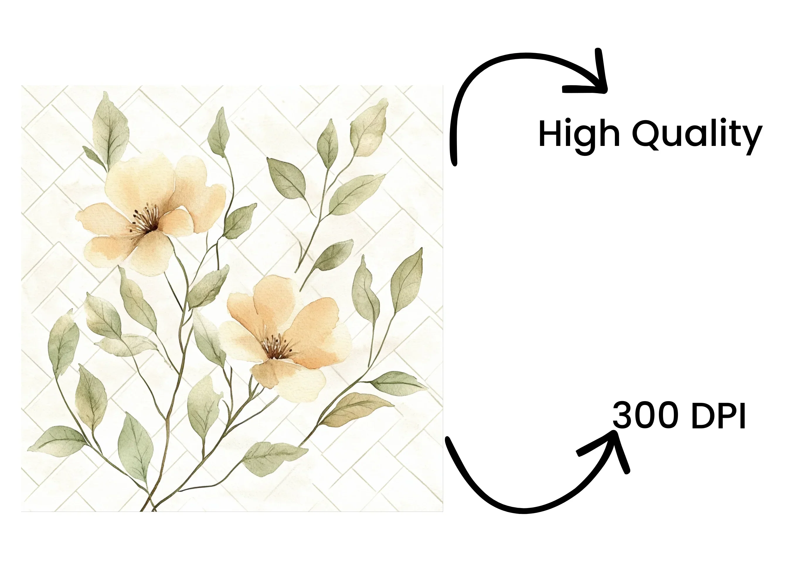Beige Floral Clipart Bundle - Image 4