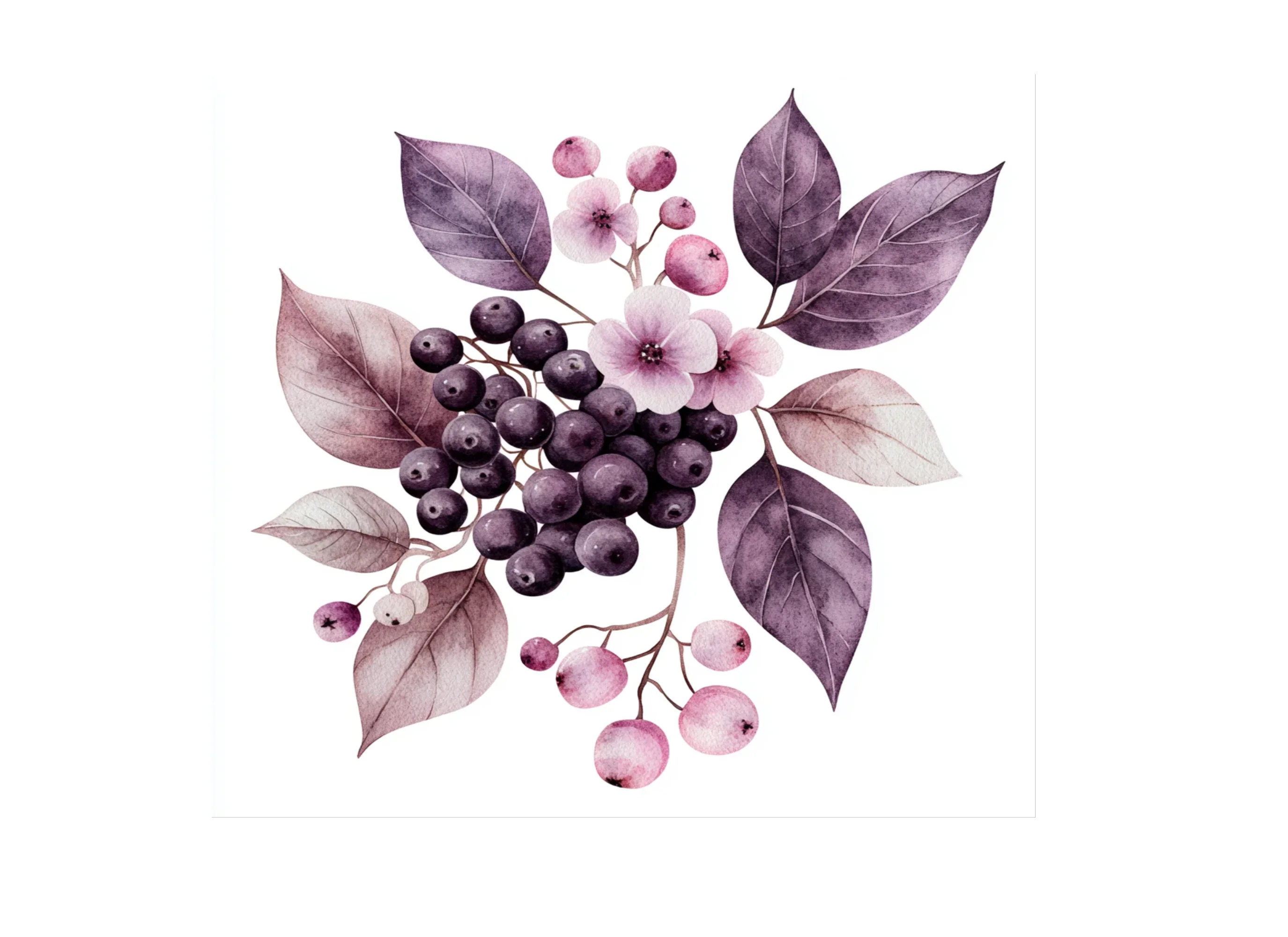 Berry Floral Clipart Bundle - Image 2