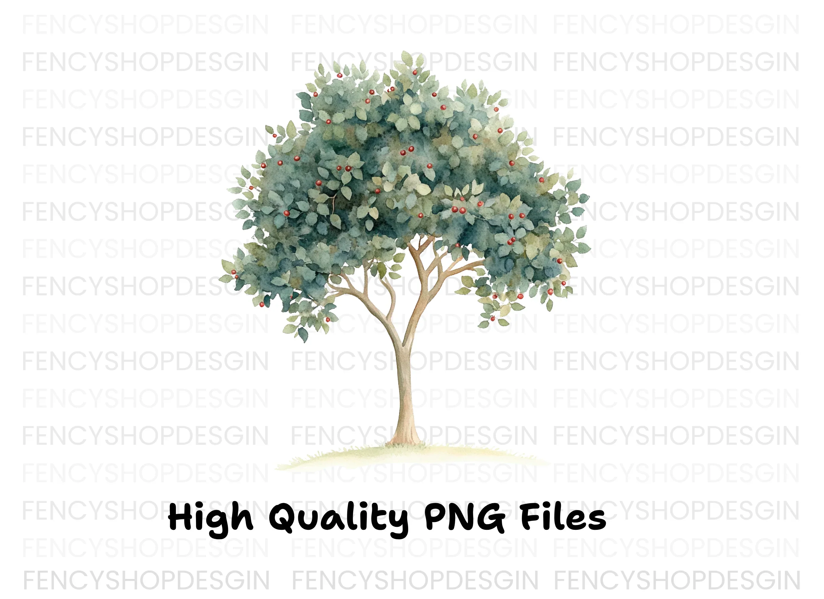 Berry Trees Clipart Bundle - Image 2