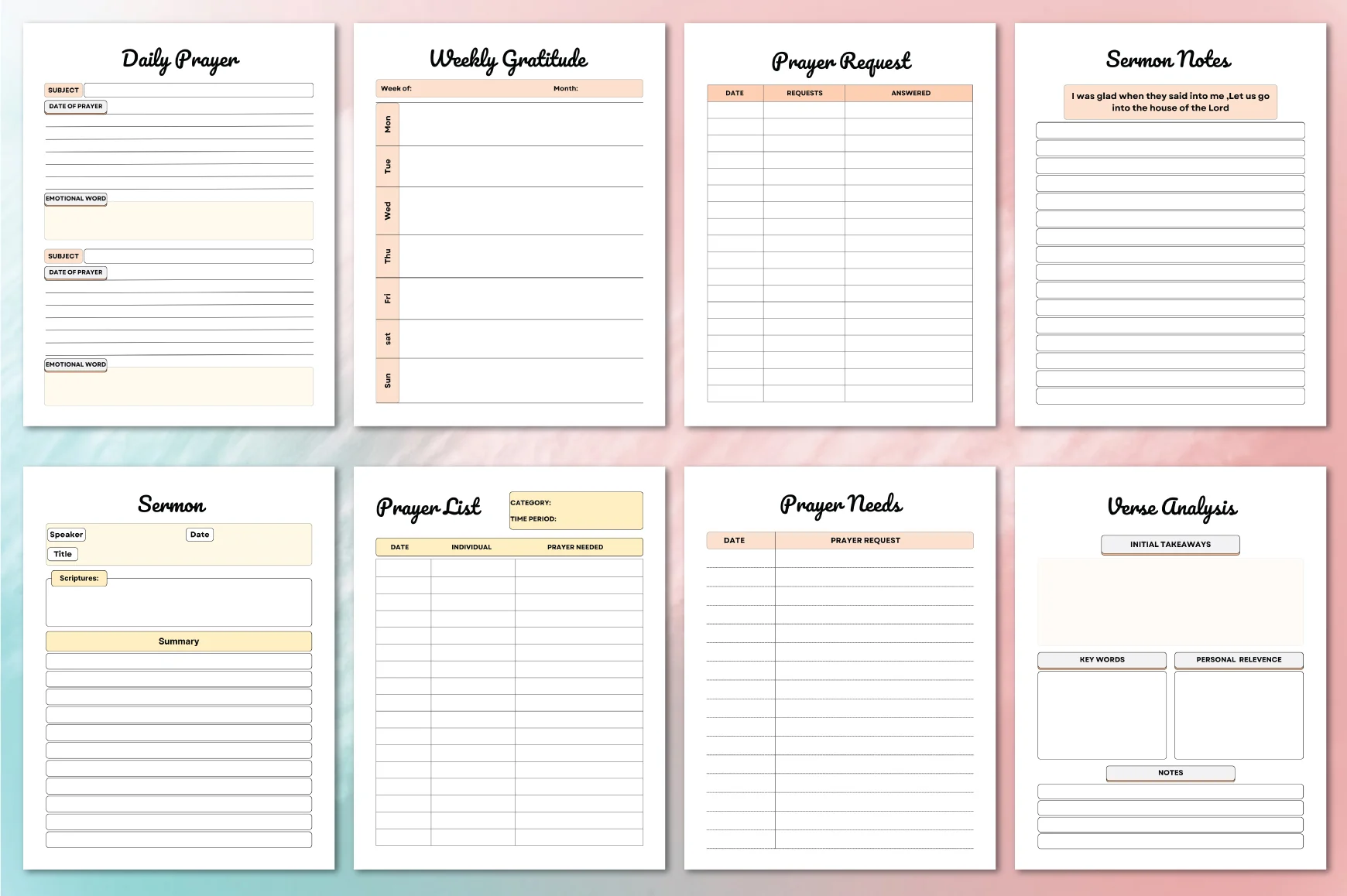 Bible Devotional Planner - Image 3