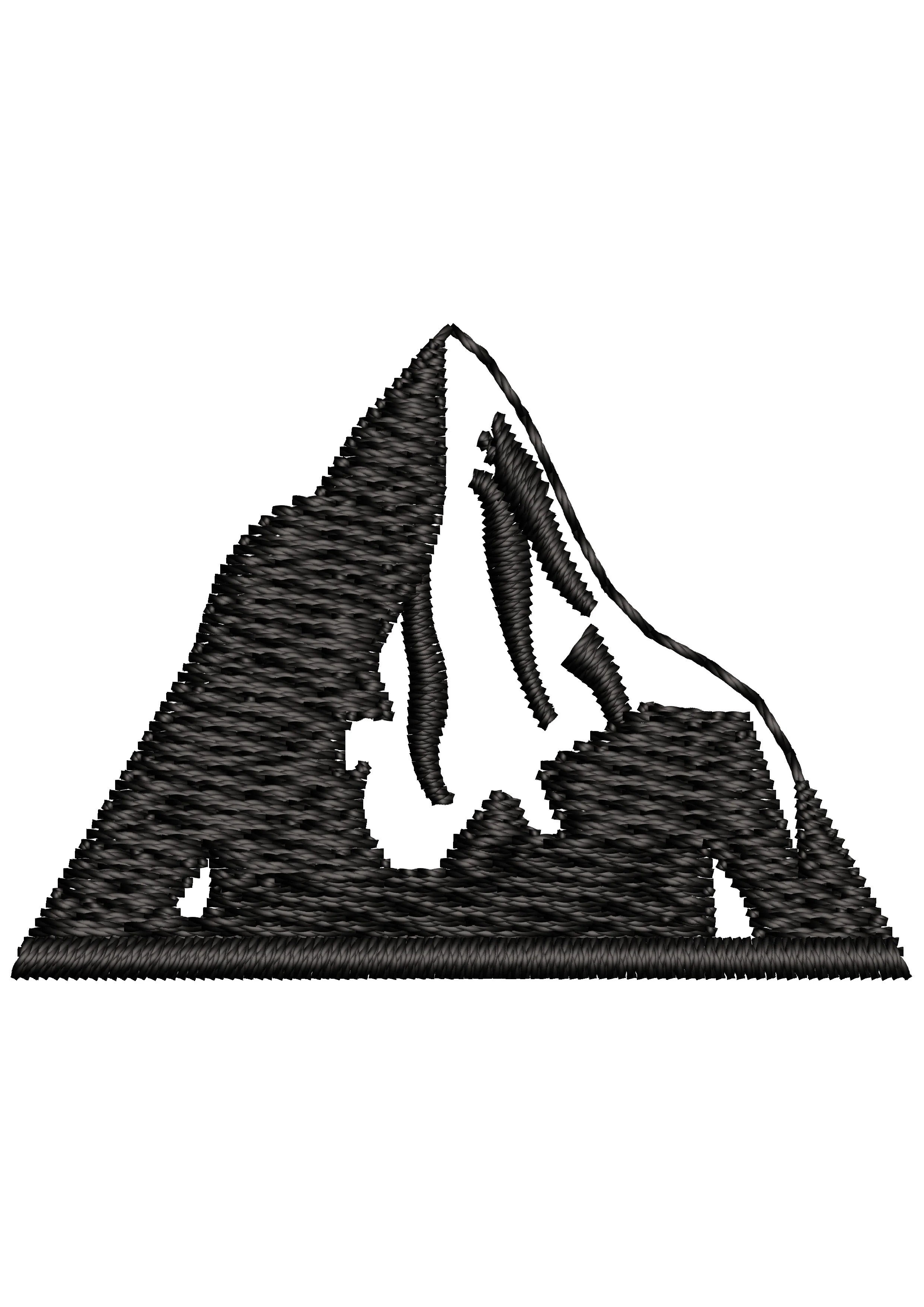 Big Mountain Embroidery Design