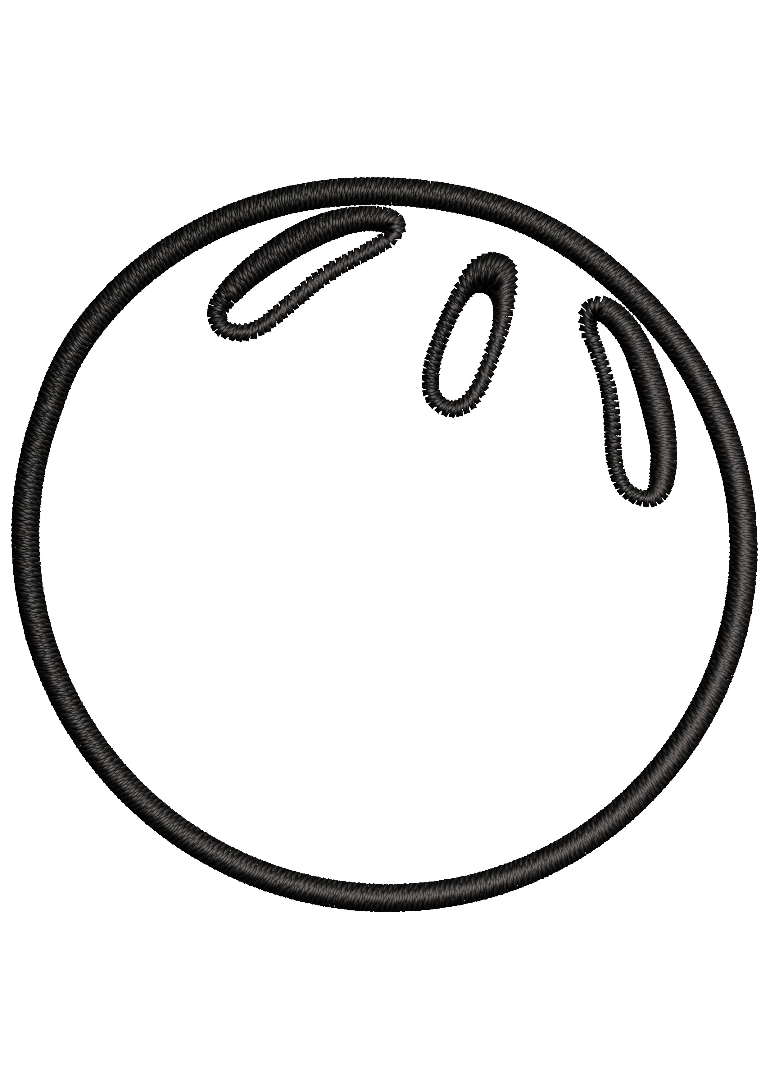 Big Play Ball Embroidery Design