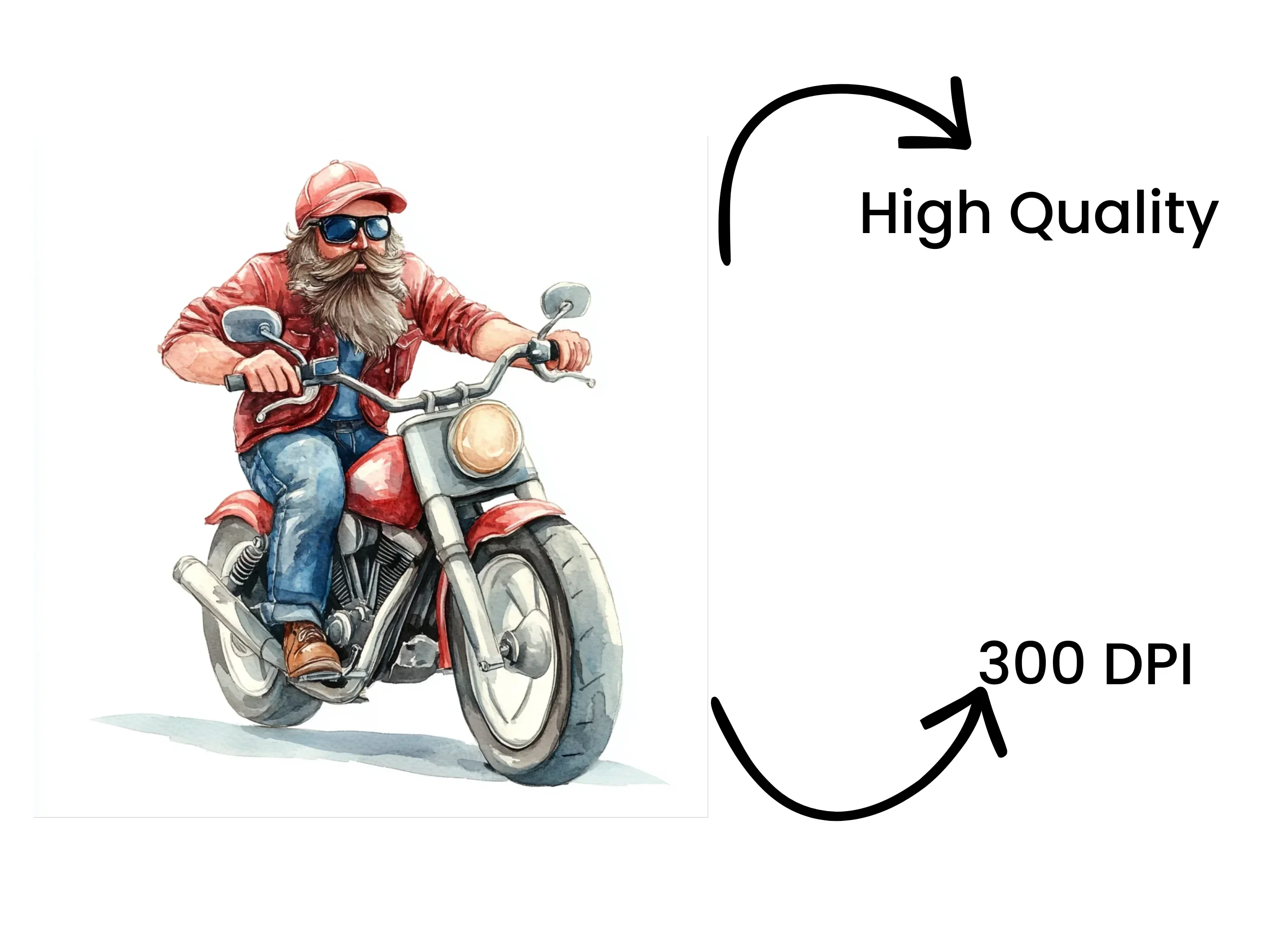 Bikers Clipart Bundle - Image 4