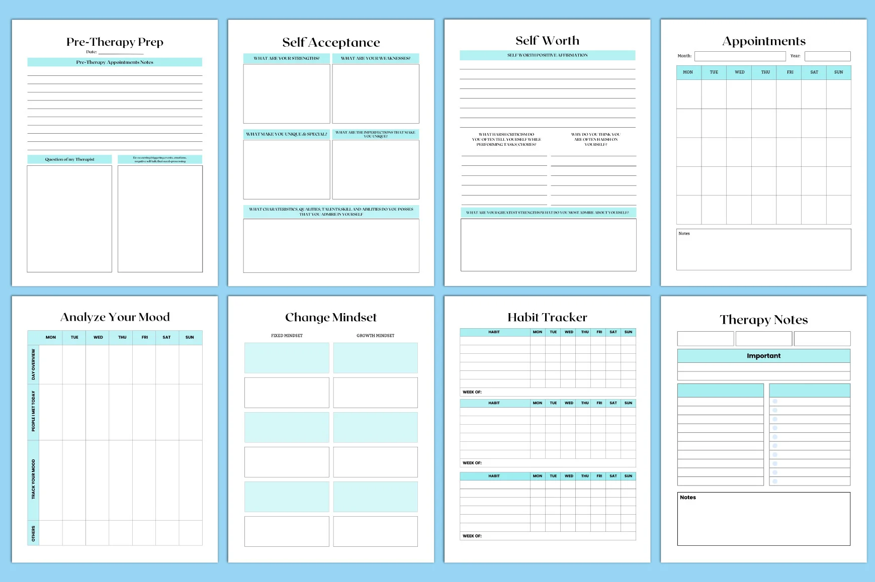 Bipolar Therapy Anxiety Planner - Image 3