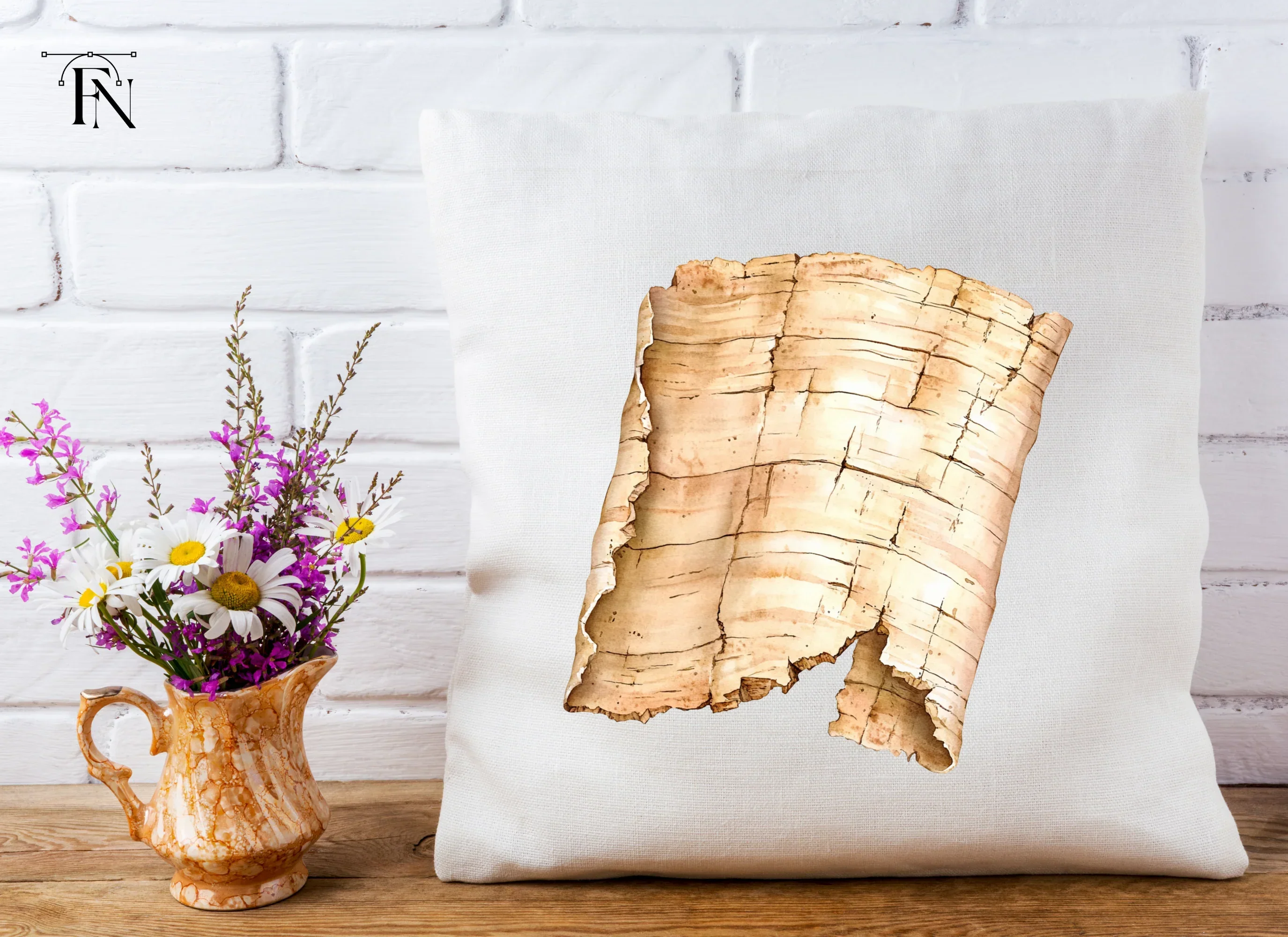 Birch Bark Clipart Bundle - Image 5