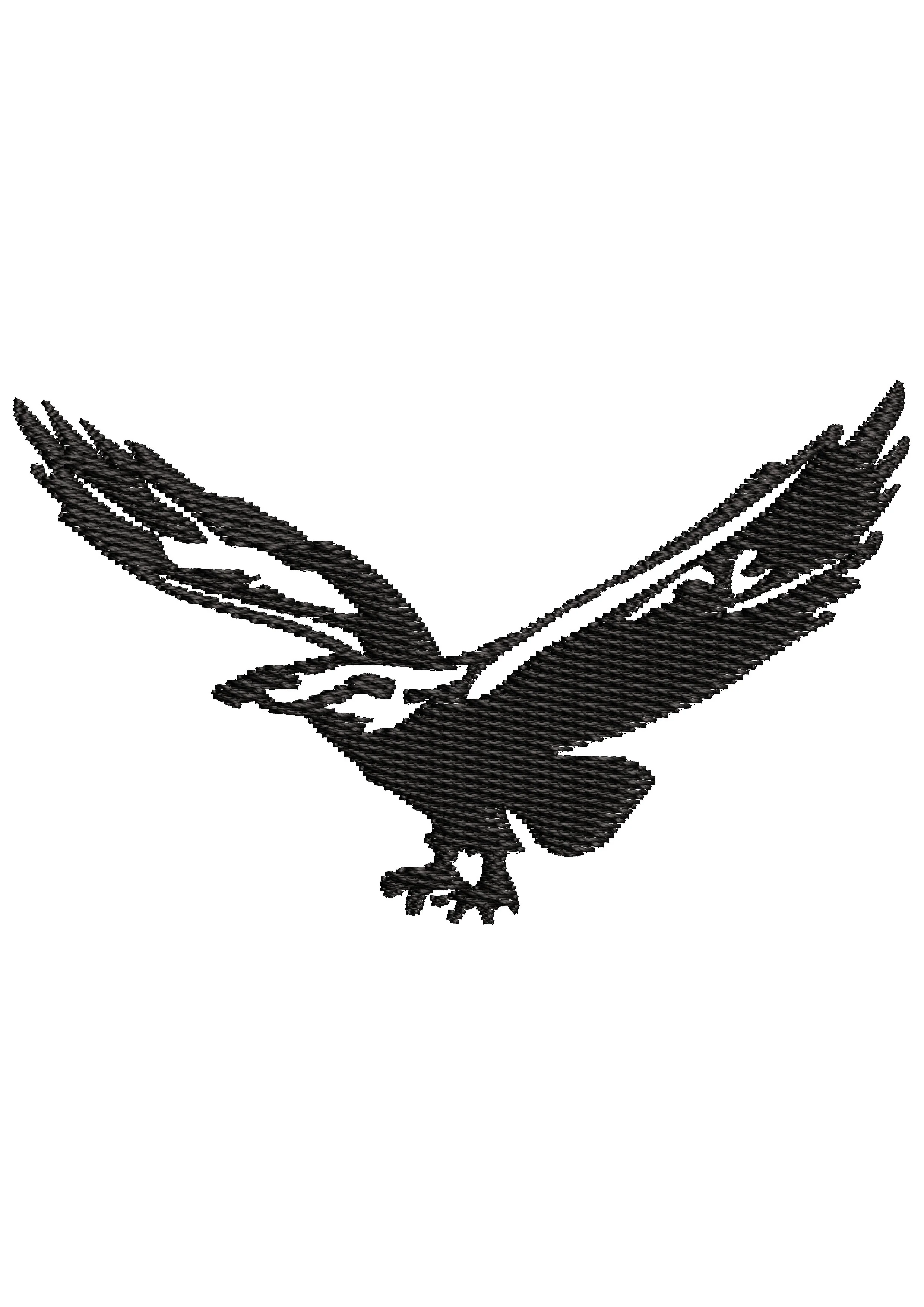 Bird Flaying Embroidery Design