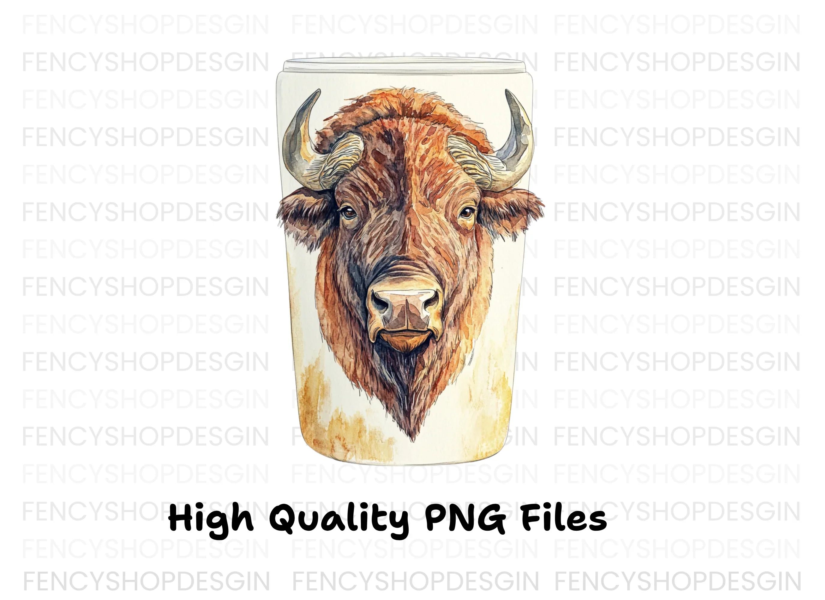 Bison Head Clipart Bundle - Image 2