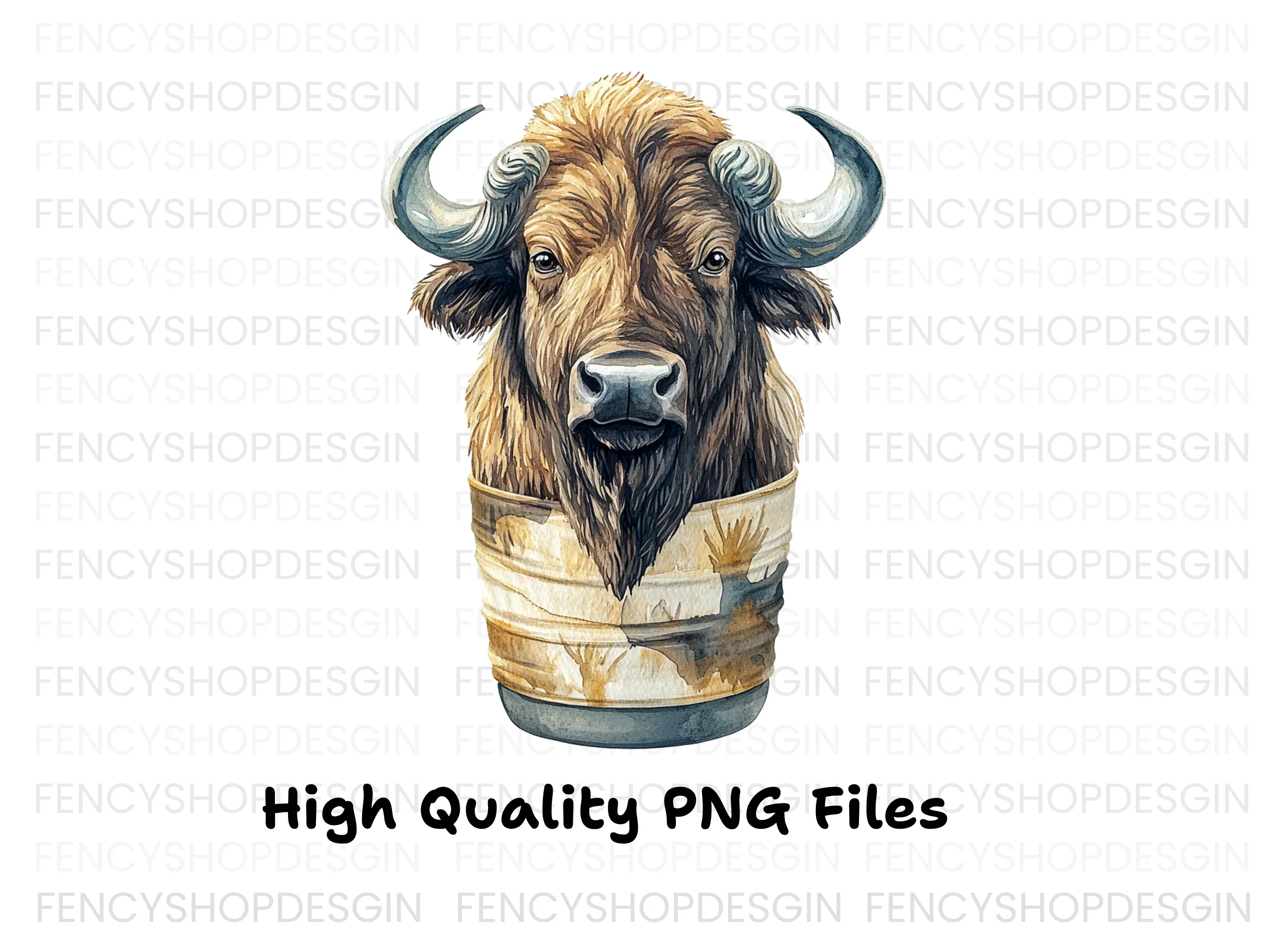 Bison Head Clipart Bundle - Image 2