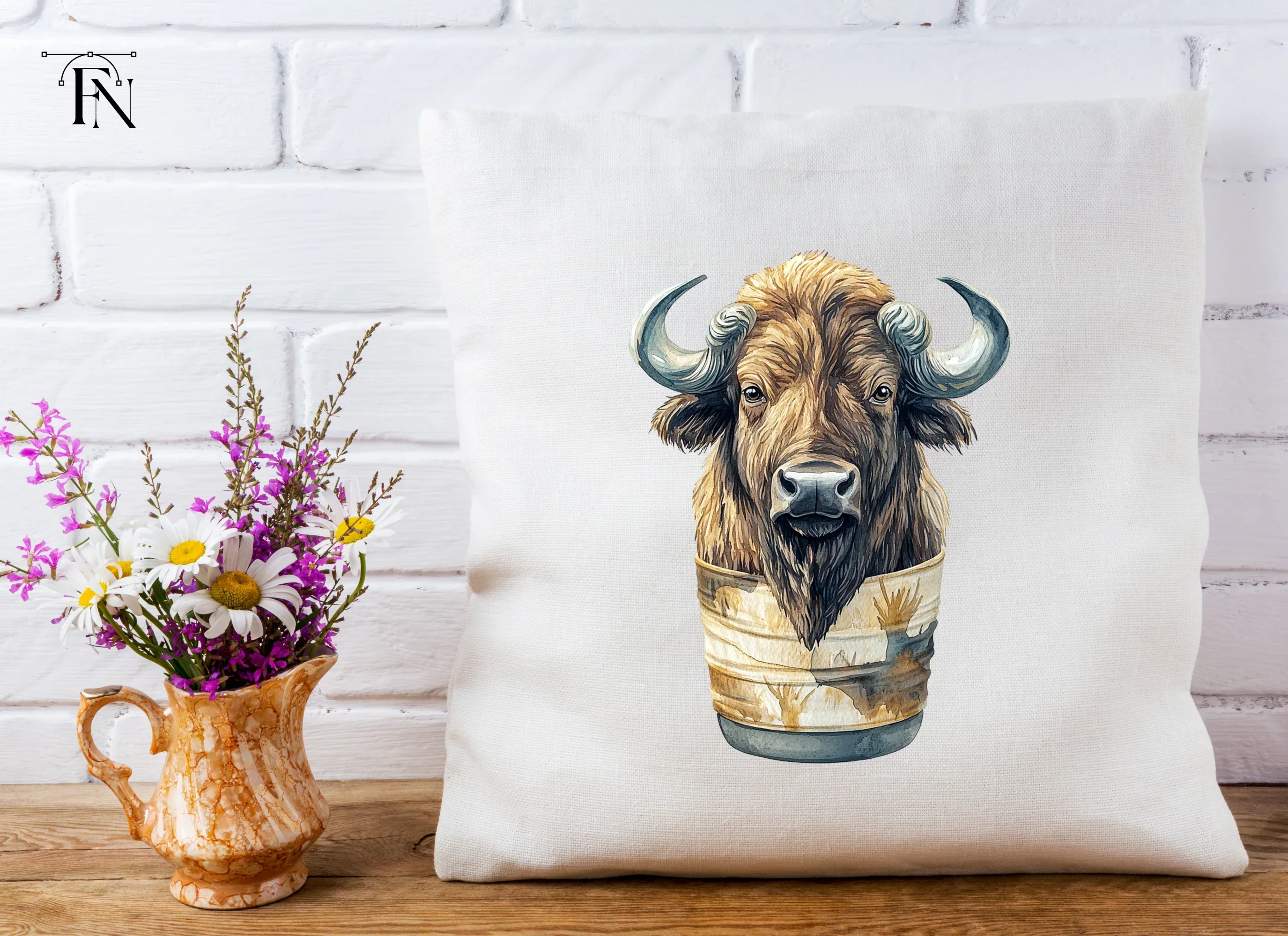Bison Head Clipart Bundle - Image 4