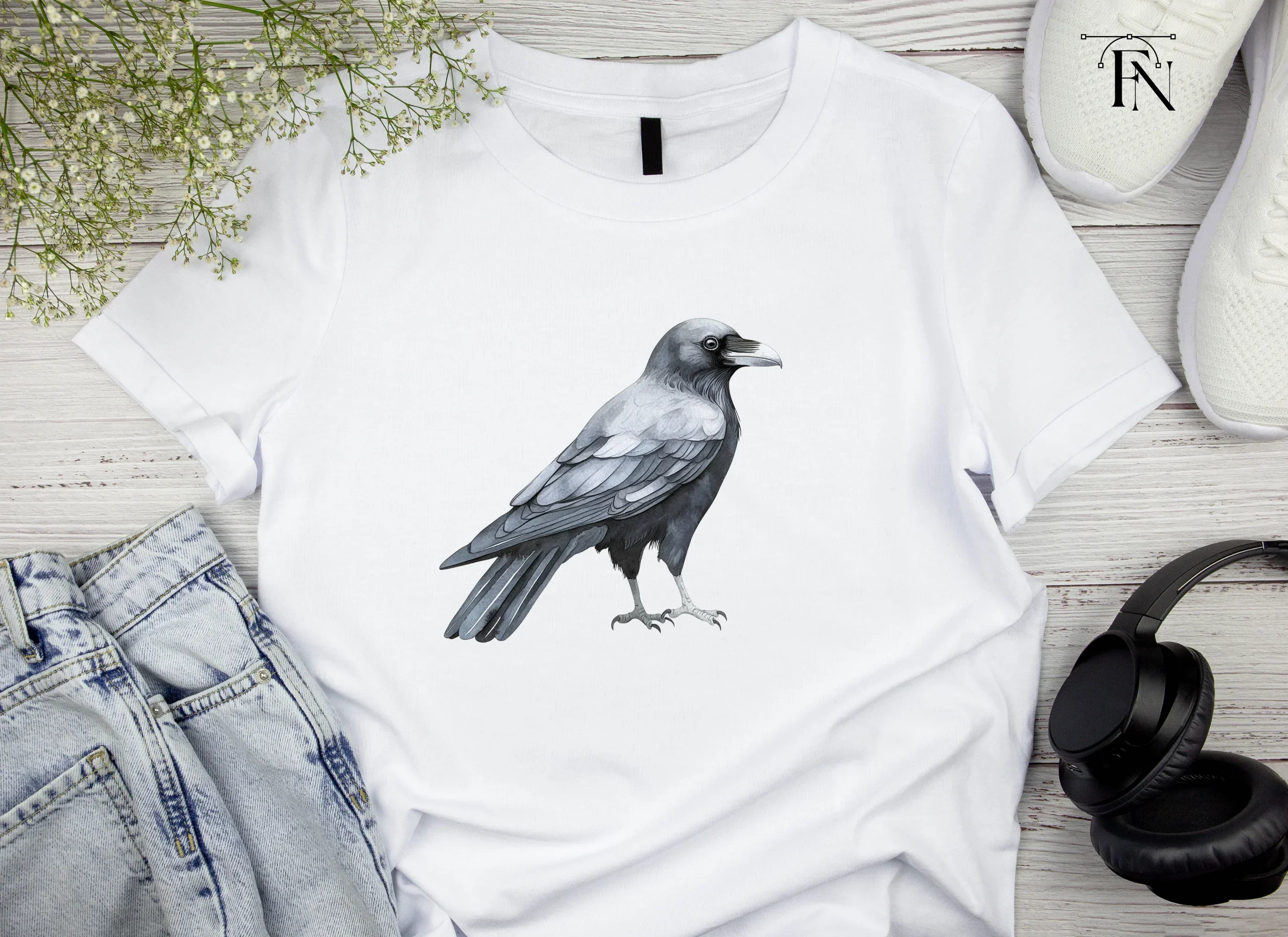 Black Crow Clipart Bundle - Image 2