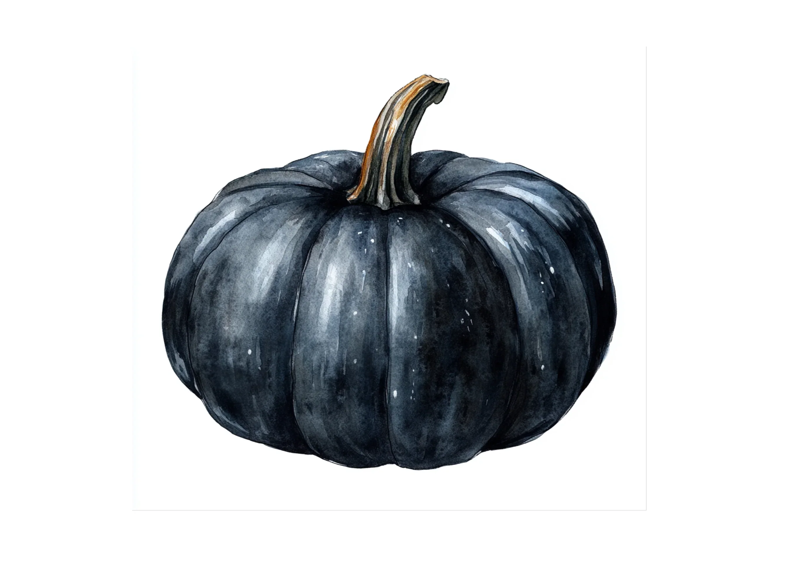 Black Pumpkins Clipart Bundle - Image 2