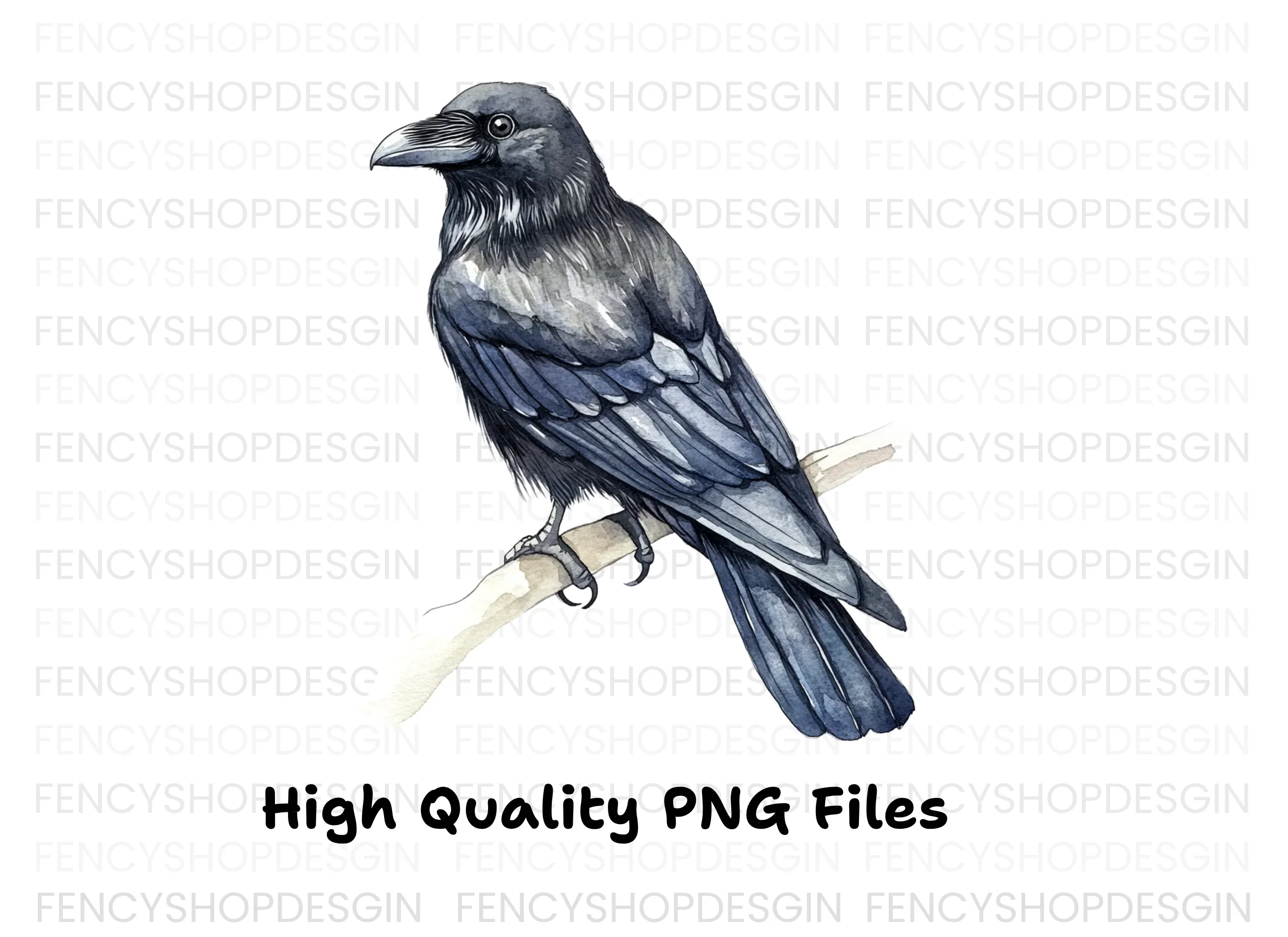 Black Raven Clipart Bundle - Image 2