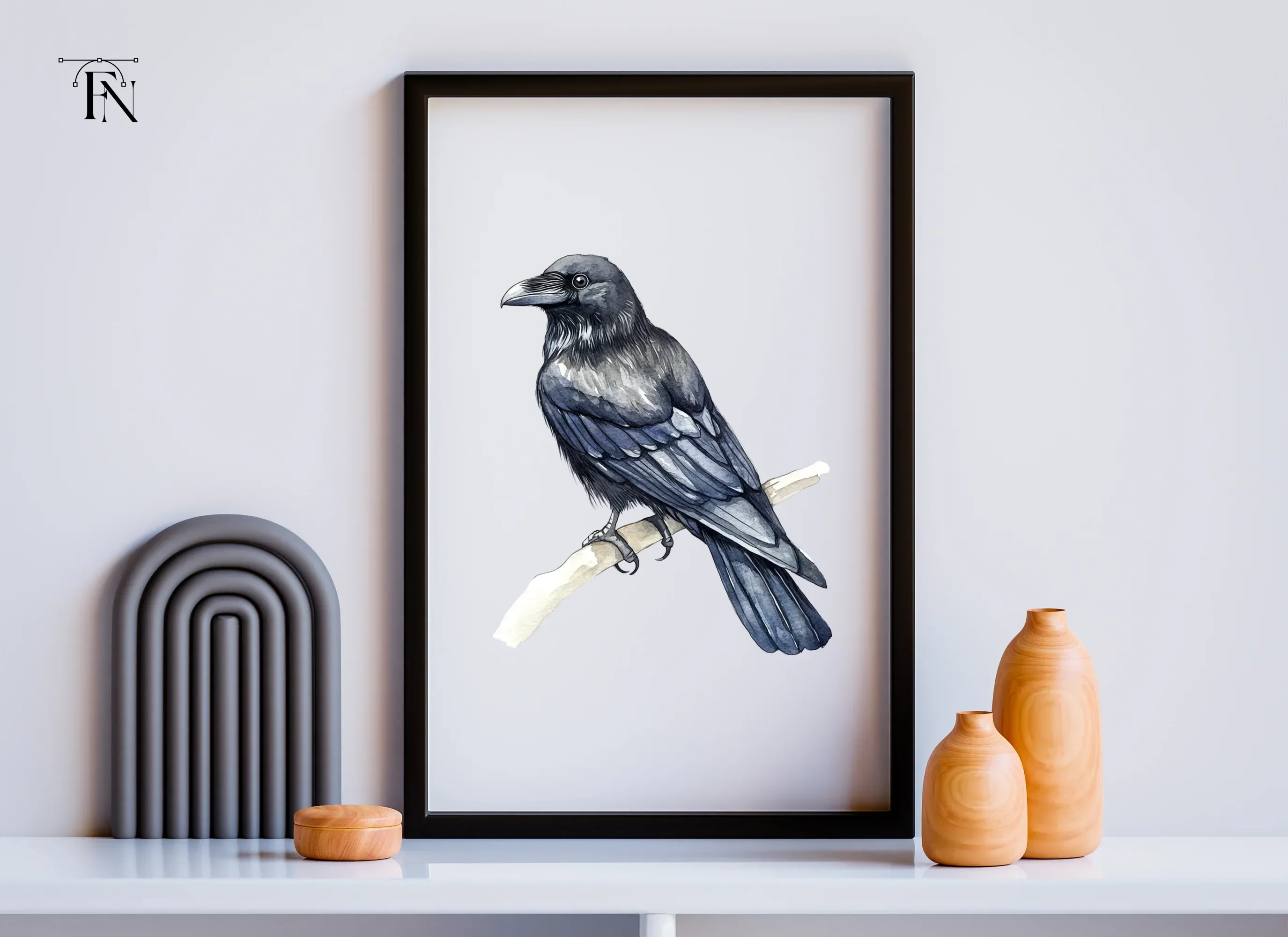 Black Raven Clipart Bundle - Image 5