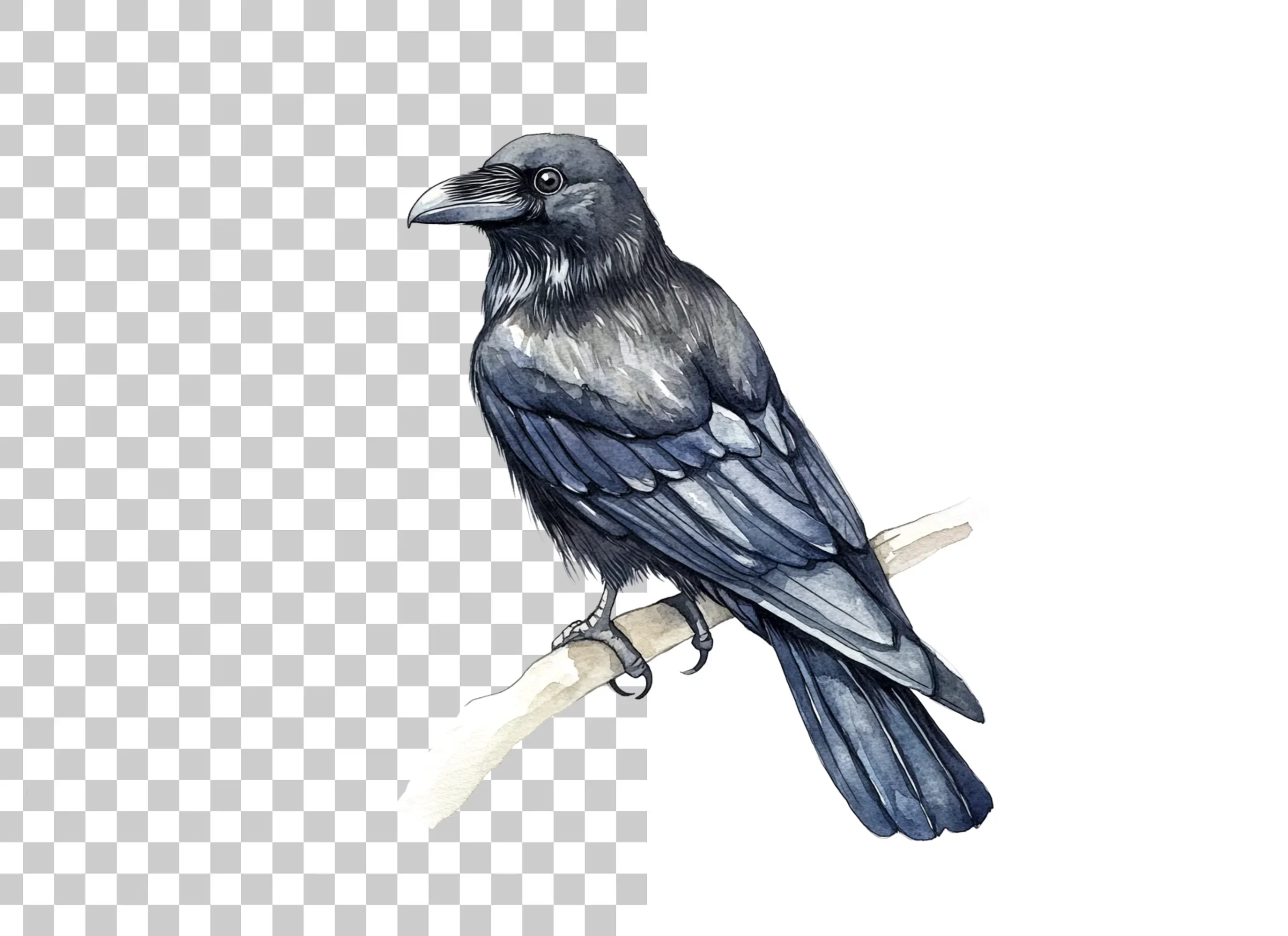 Black Raven Clipart Bundle - Image 6
