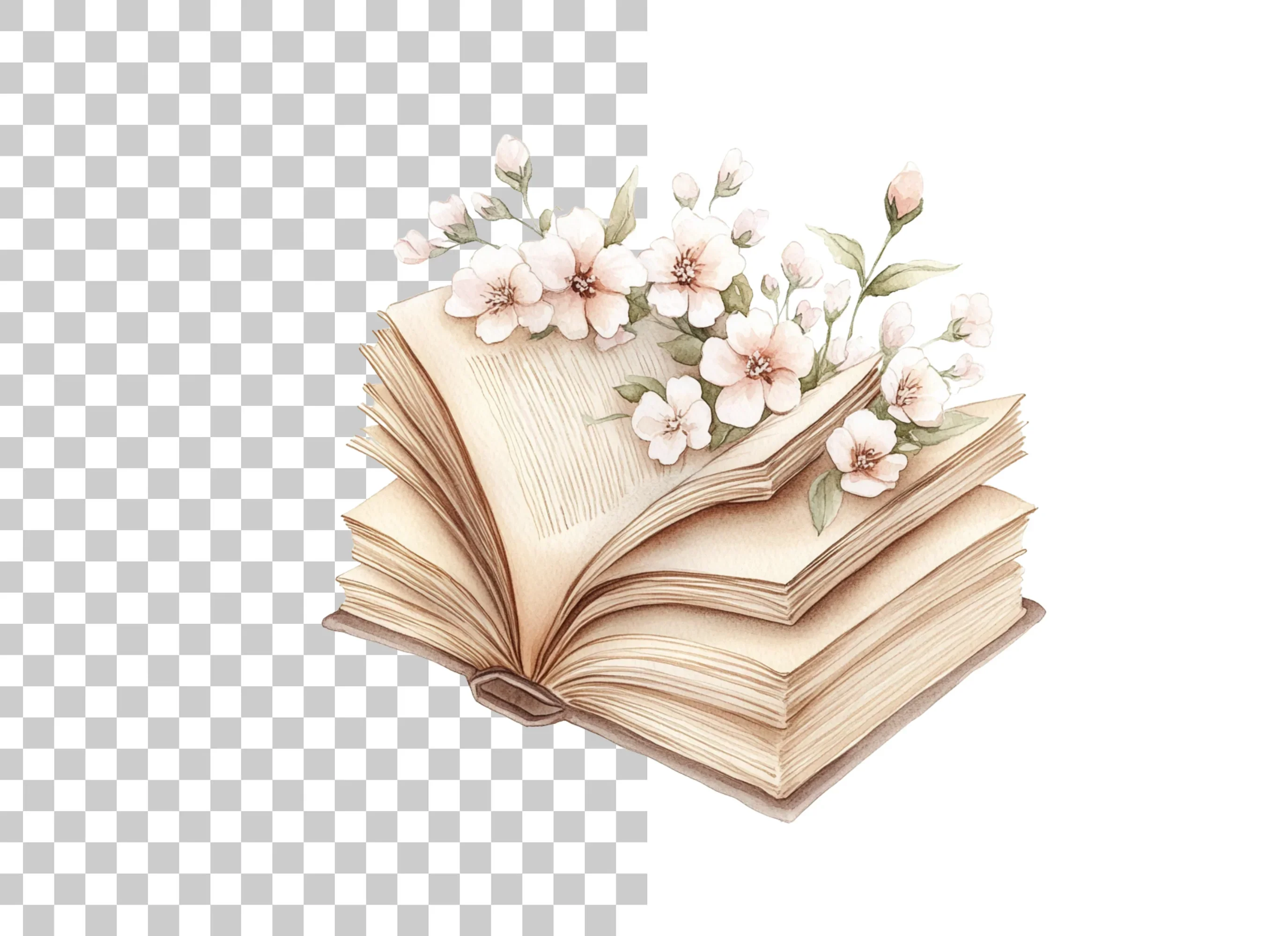 Blossom Book Clipart Bundle - Image 3