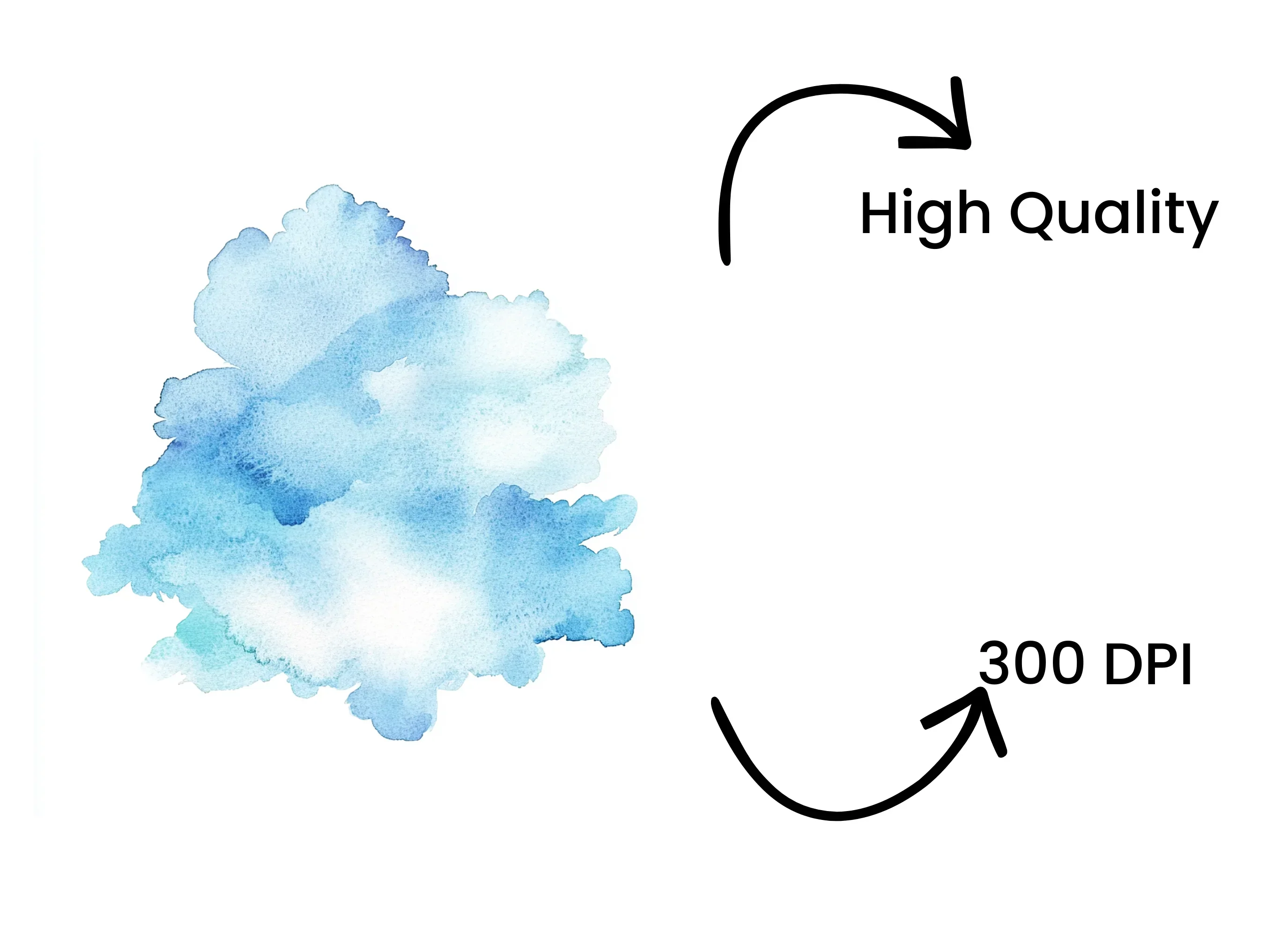 Blue Abstract Shapes Clipart Bundle - Image 4