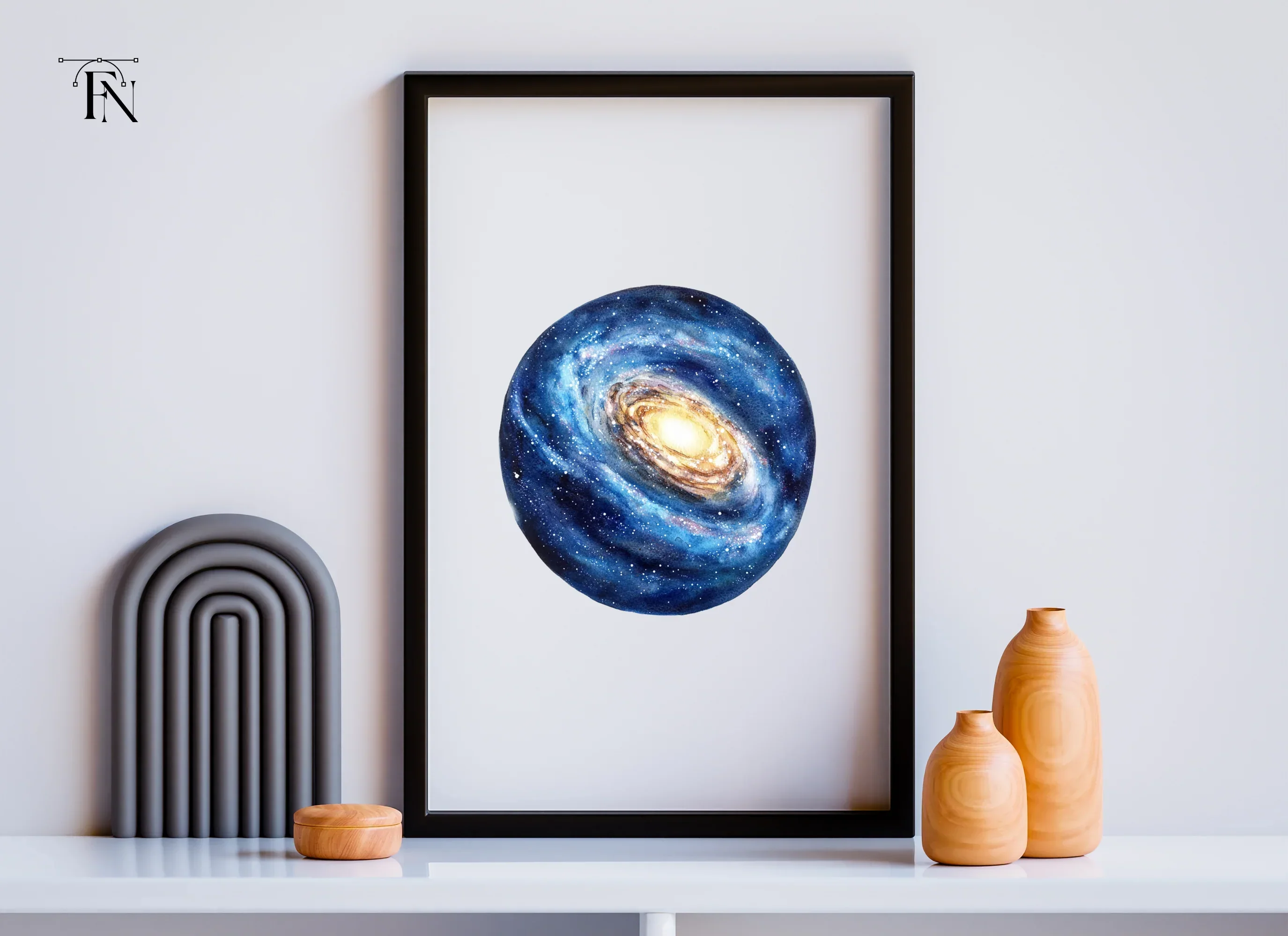 Blue Galaxy Nebula Clipart Bundle - Image 5