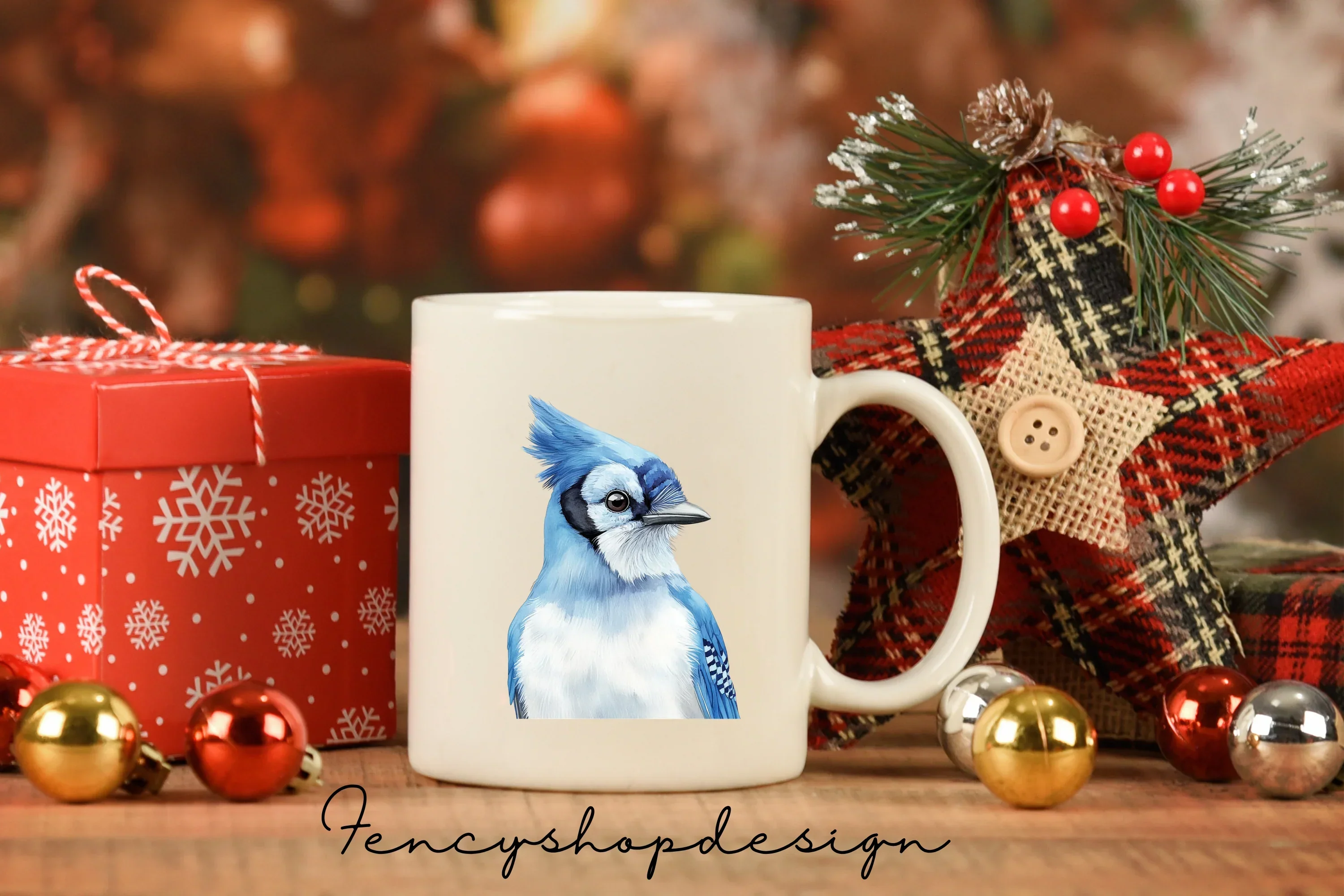 Blue Jay Bird Clipart Bundle - Image 7