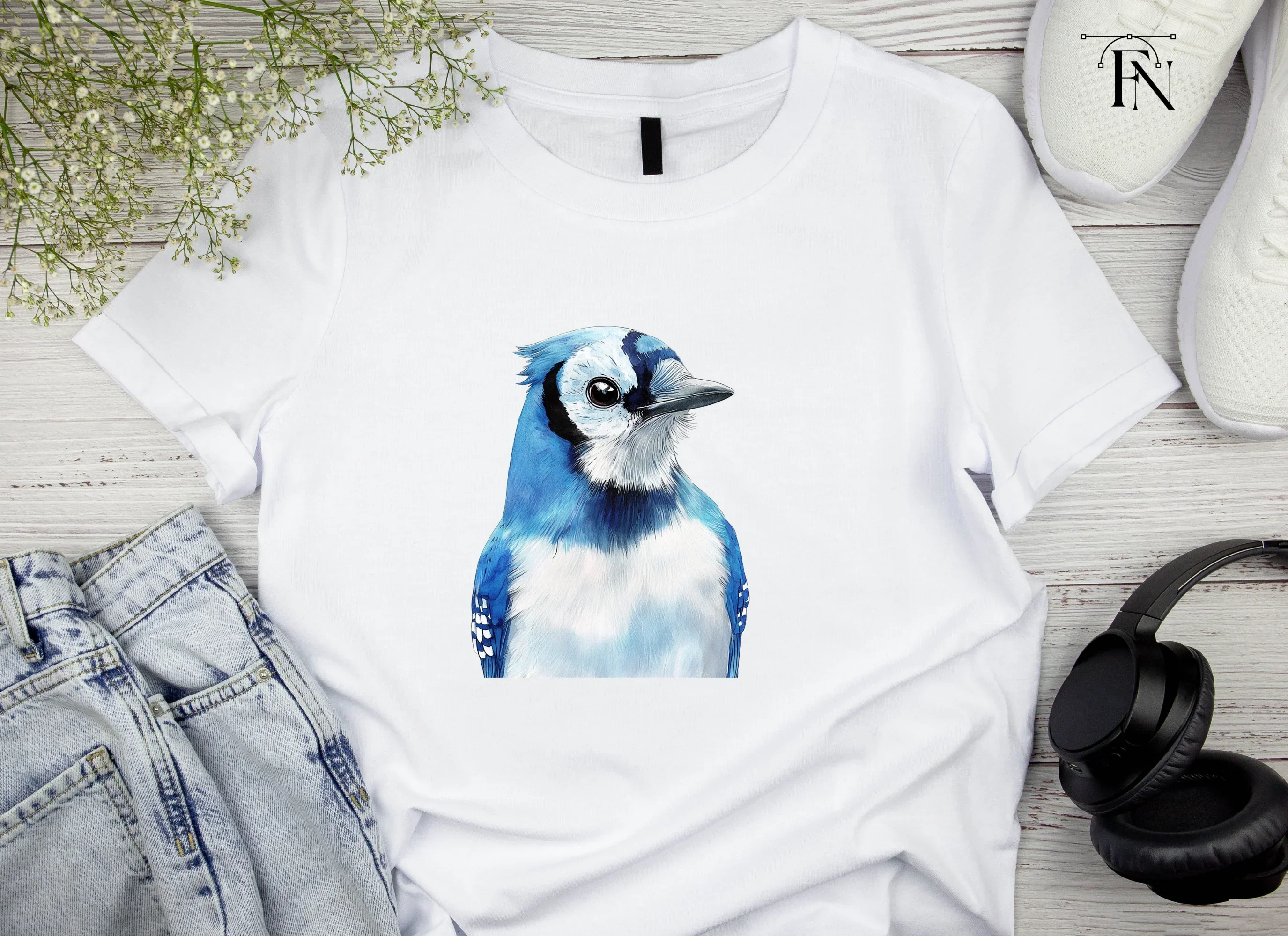 Blue Jay Bird Clipart Bundle - Image 3