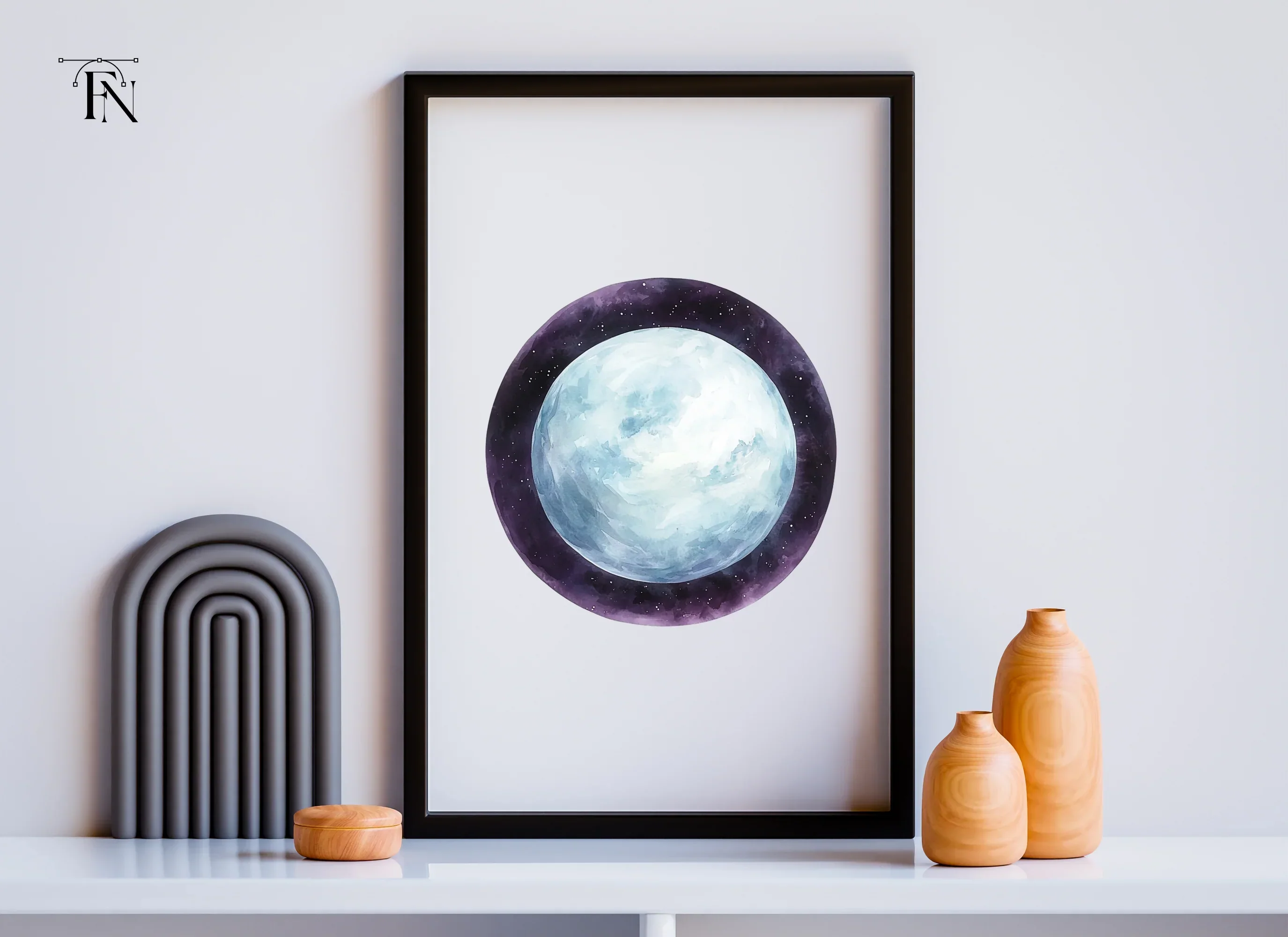 Blue Planets Clipart Bundle - Image 3