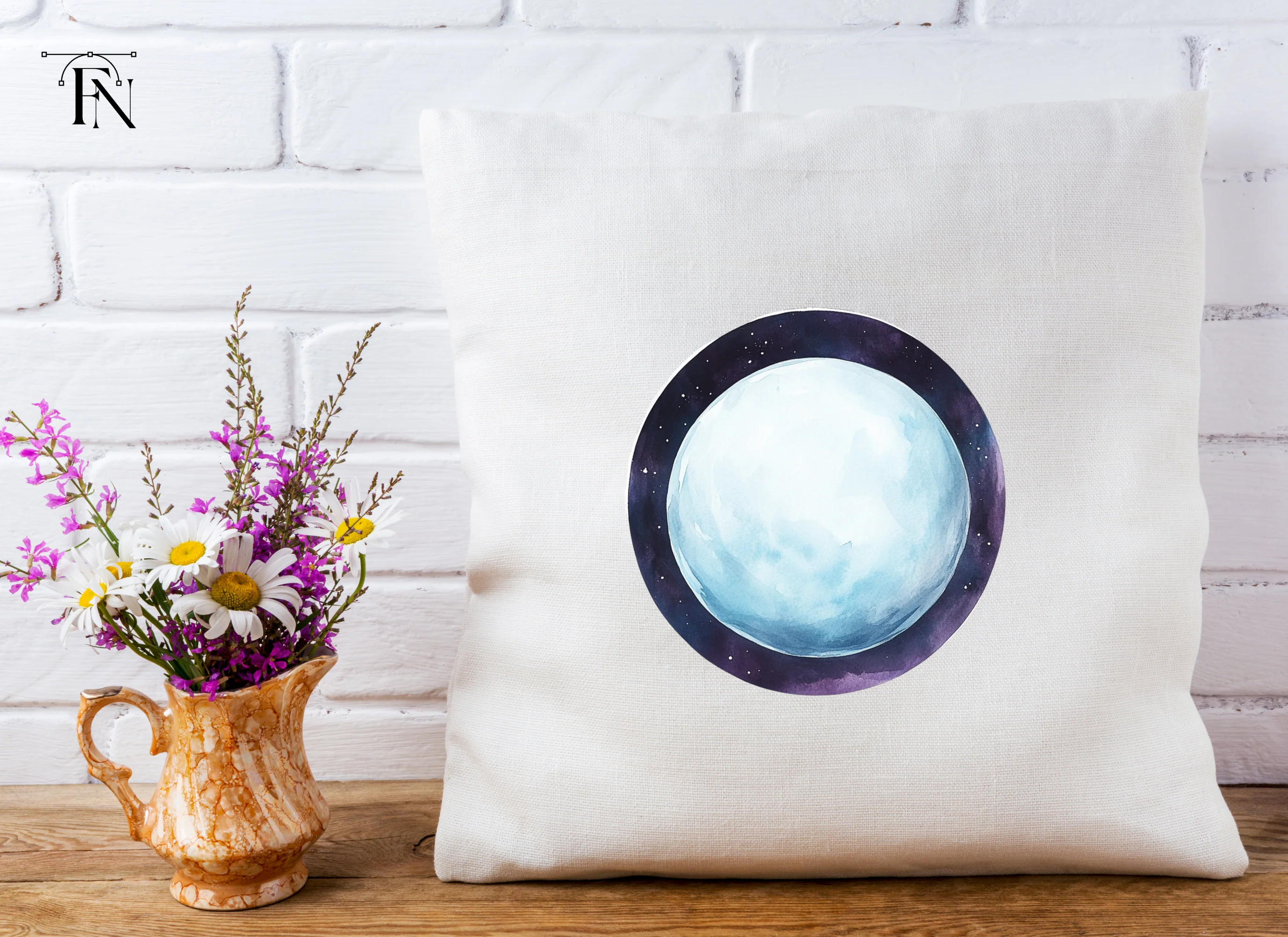 Blue Planets Clipart Bundle - Image 4