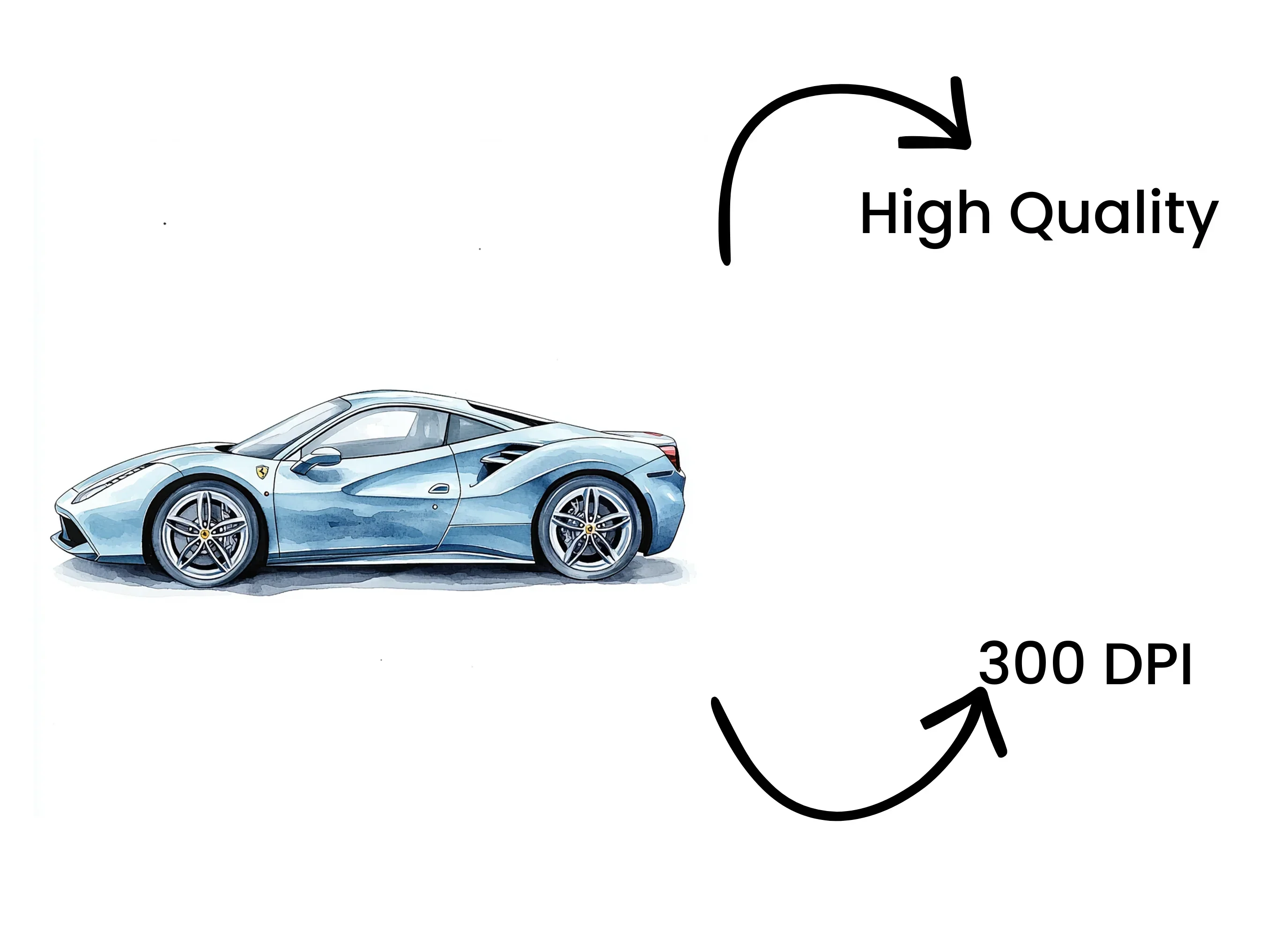 Blue Sports Car Clipart Bundle - Image 4