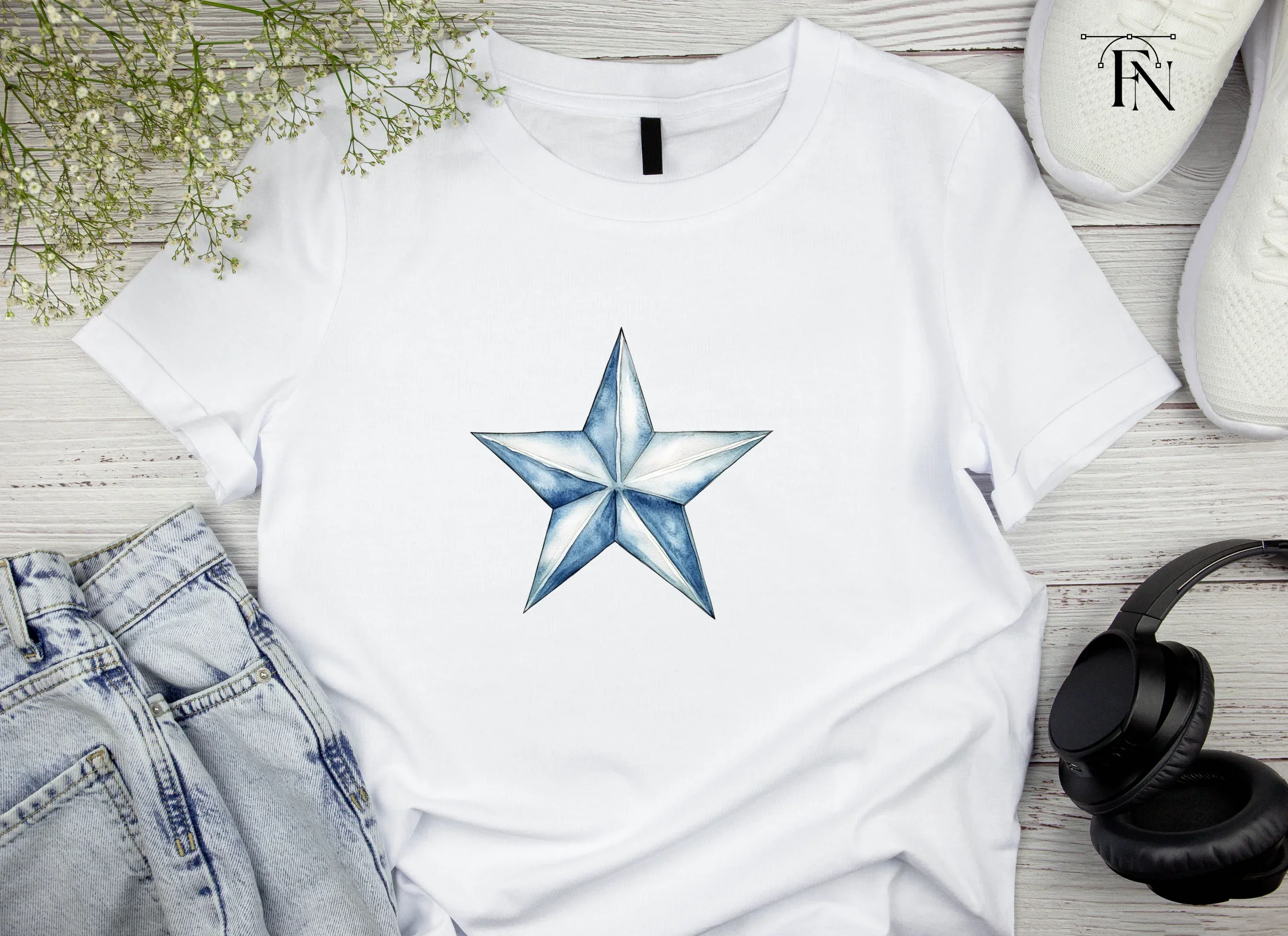 Blue Star Clipart Bundle - Image 5