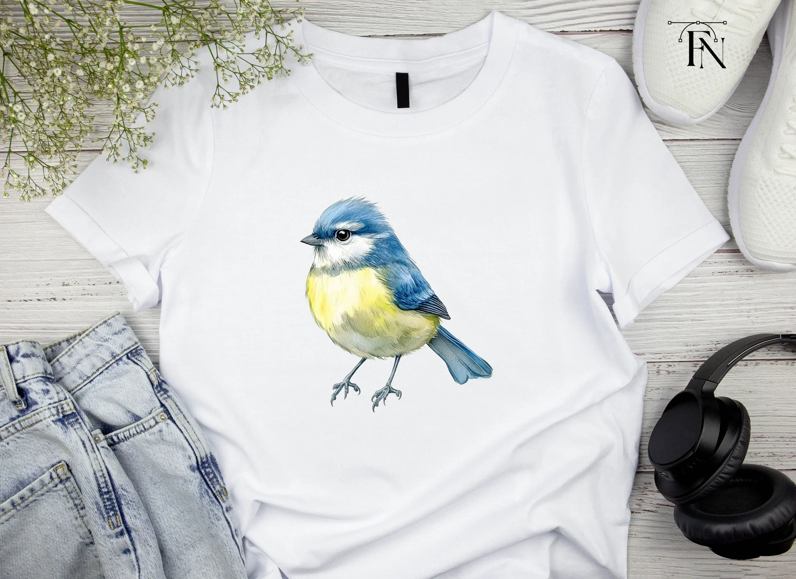 Blue Tit Bird Clipart Bundle - Image 4