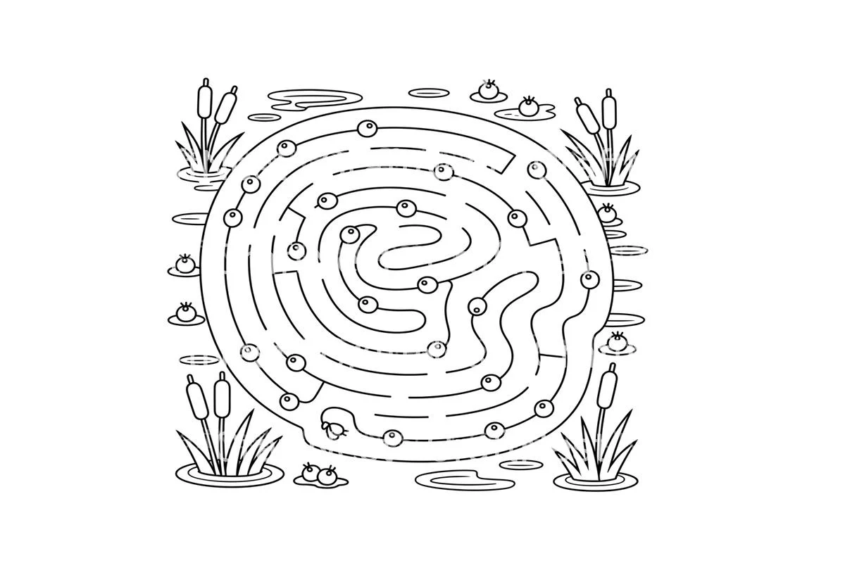 Blueberry Maze Adventure Coloring Books - Image 2