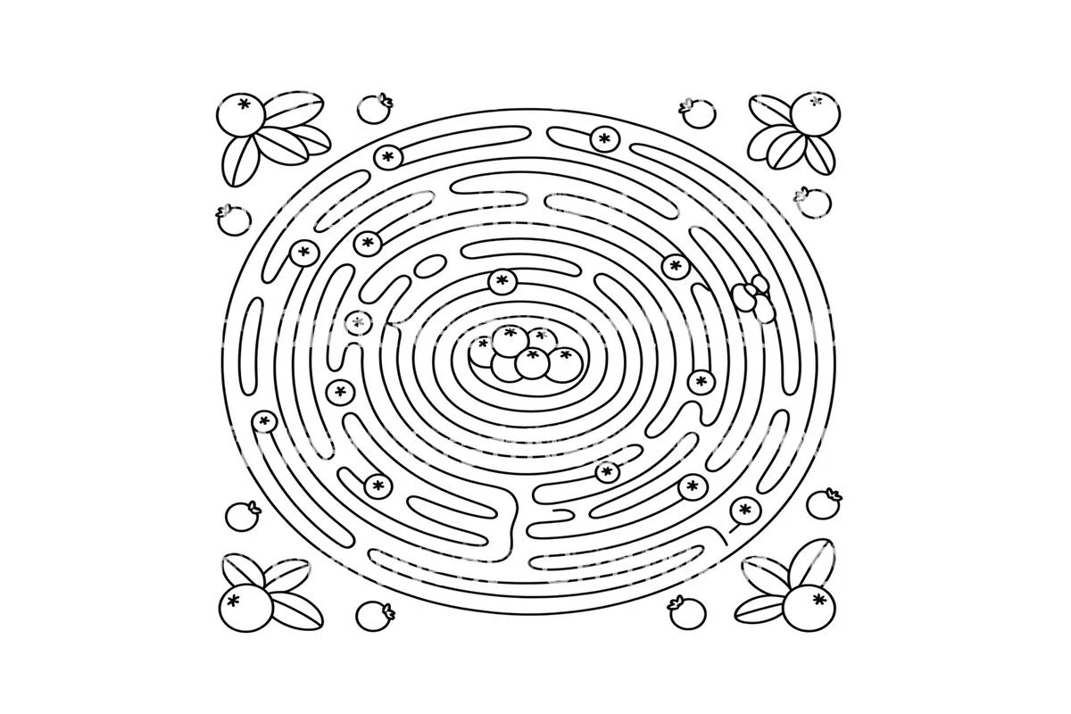 Blueberry Maze Adventure Coloring Books - Image 4