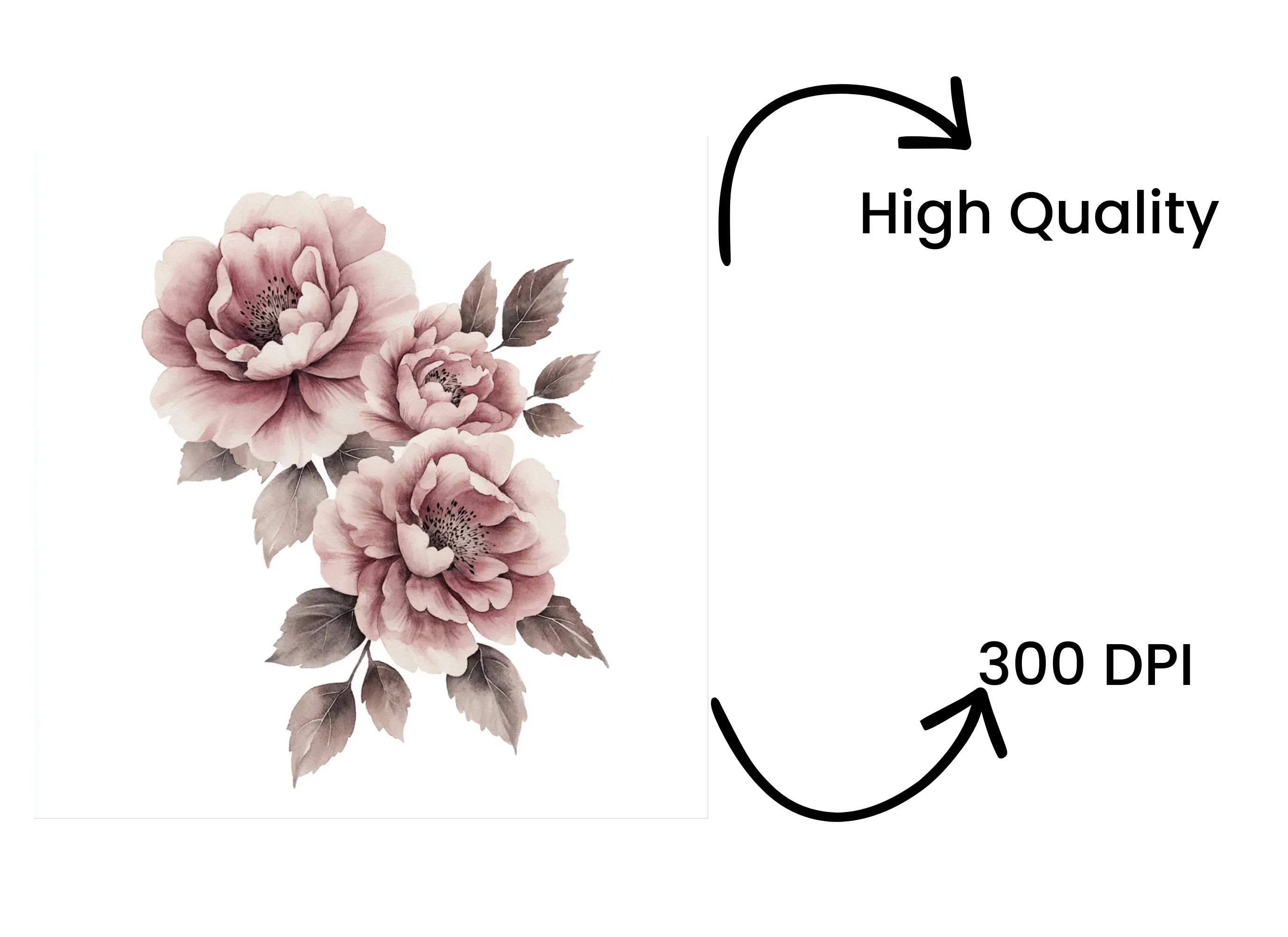 Blush Floral Notebook Clipart Bundle - Image 4
