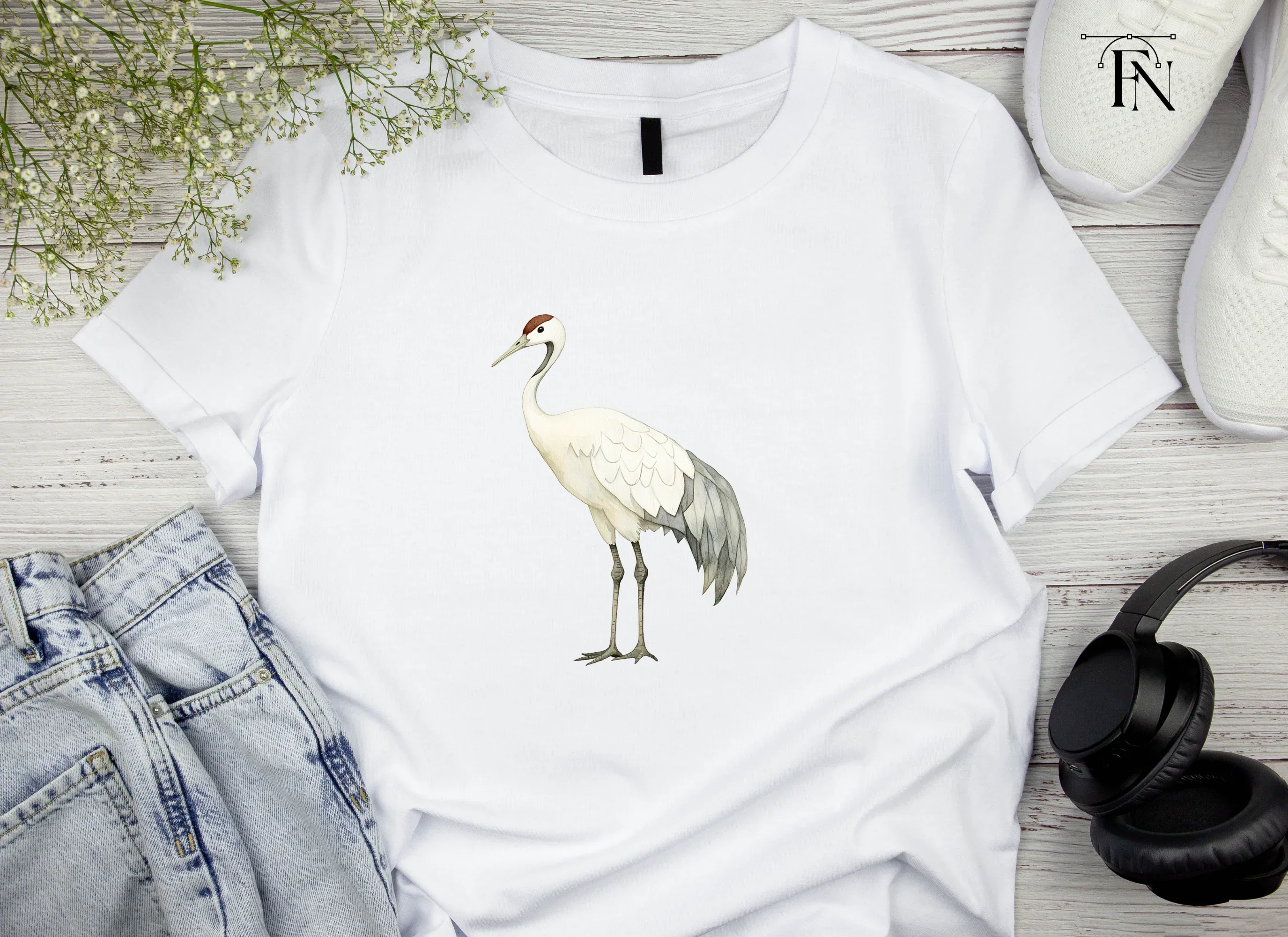 Body Crane Bird Clipart Bundle - Image 3